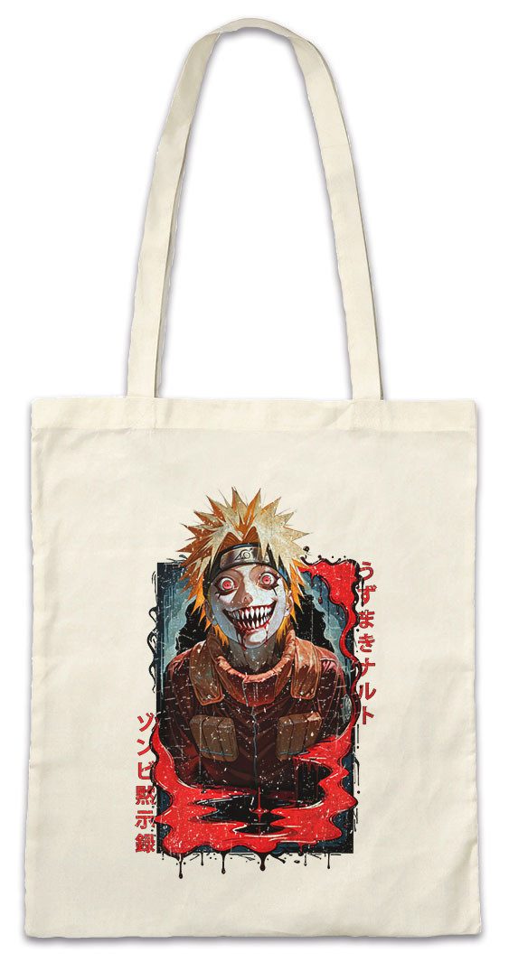 Beuteltasche Shinobi Horror Stofftasche Ninja System Anime Naruto Horror Dattebayo