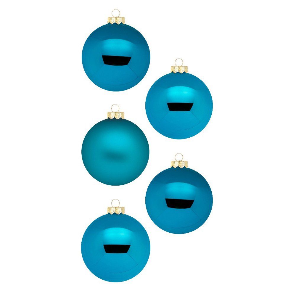 MAGIC by Inge Weihnachtsbaumkugel, Weihnachtskugeln Glas 6cm Deep Blue