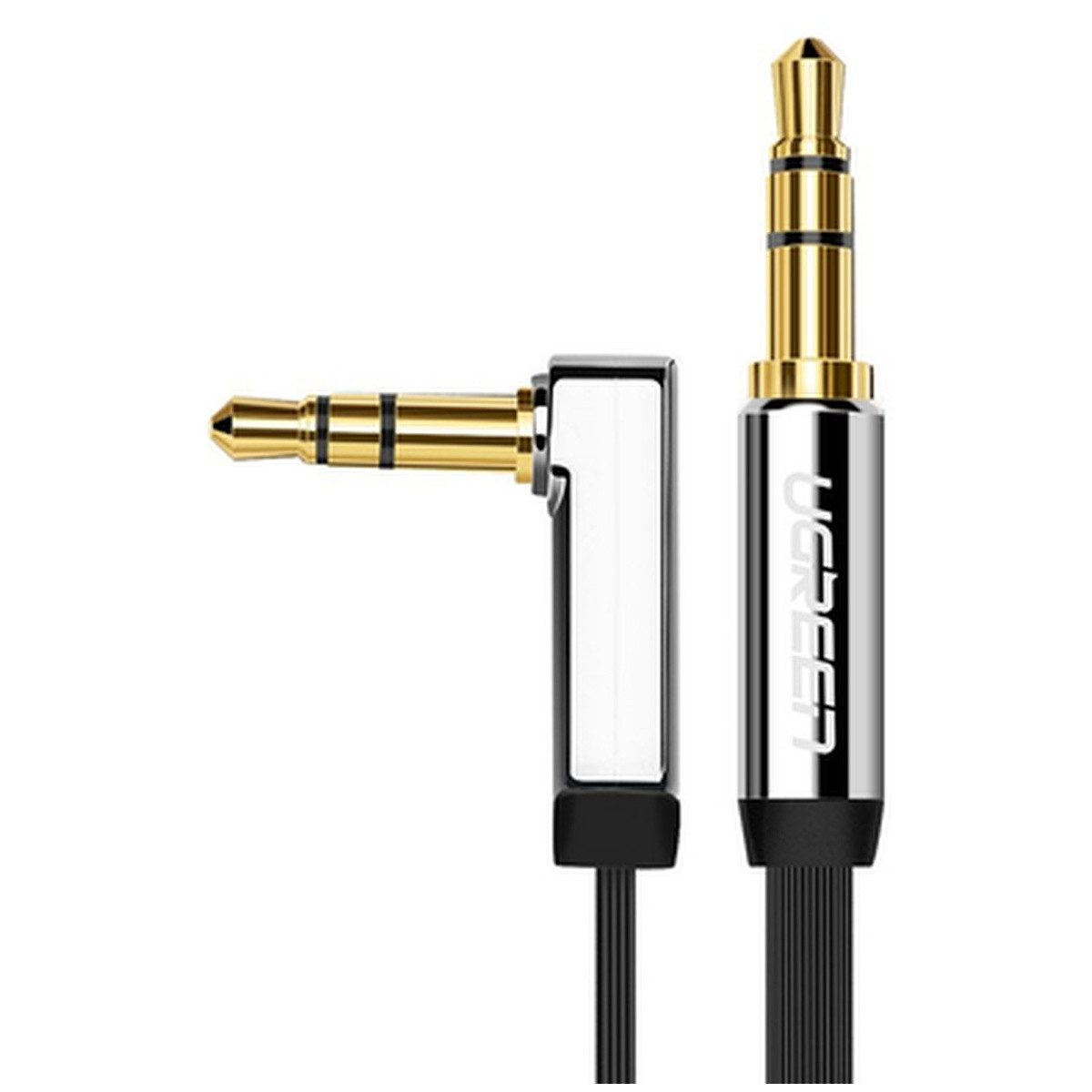 UGREEN Ugreen Flachkabel AUX Audiokabel 3,5 mm Klinke 1m Audio-Adapter