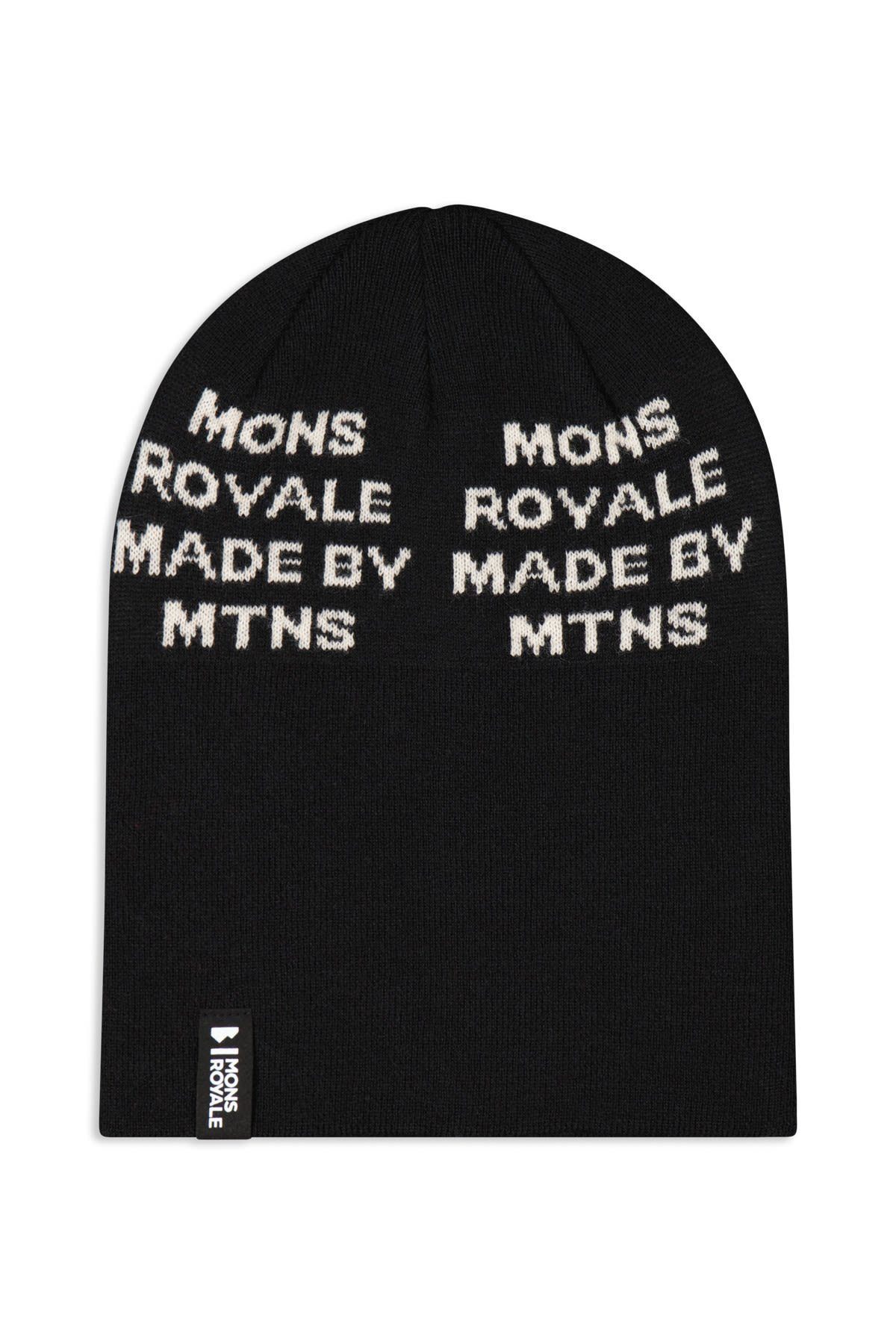 Mons Royale Graphic Mons Mccloud Beanie Royale Beanie Black Accessoires