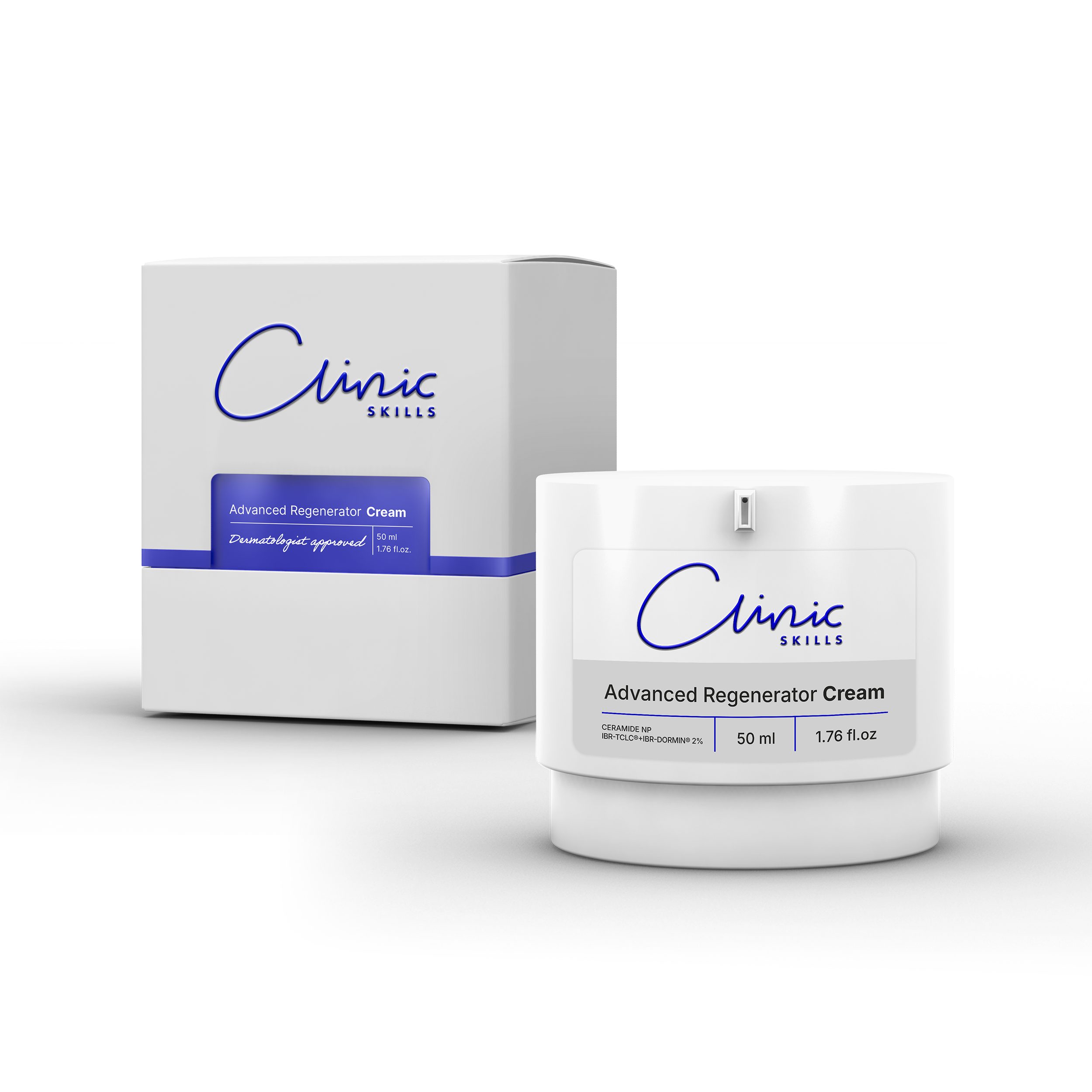 Clinic Skills Gesichtspflege Advanced Regenerator Cream, Mit Ceramiden zur Regeneration und Stärkung der Hautbarriere