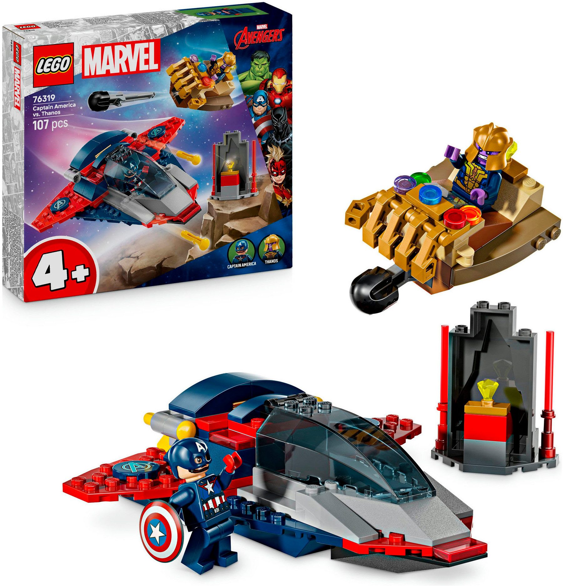 LEGO® Captain America vs. Thanos (76319), LEGO Super Heroes Konstruktionssp günstig online kaufen