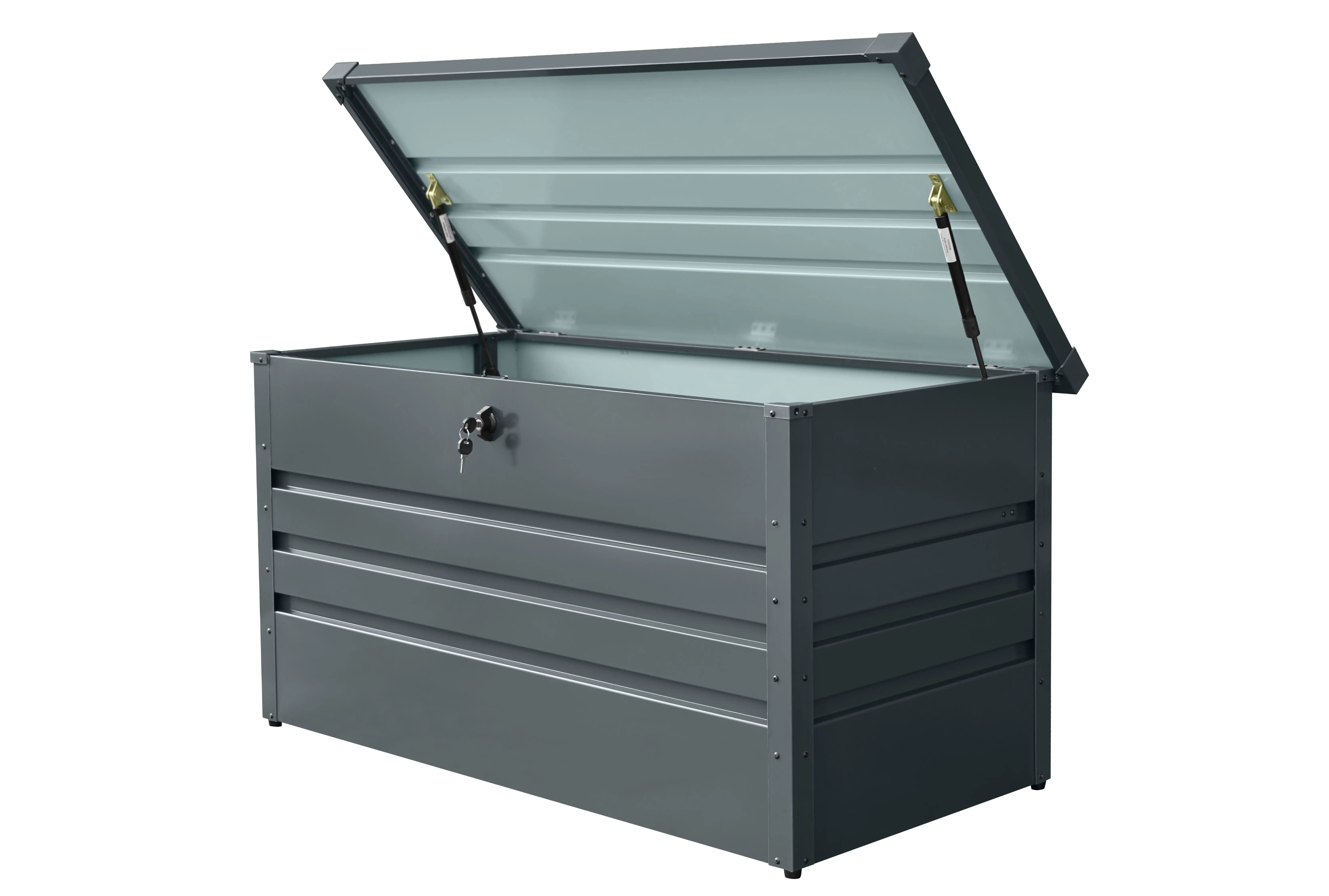 Divit Aufbewahrungsbox Outdoor Metall Aufbewahrungsbox AB5 Gartentruhe verschließbar 350 Lite