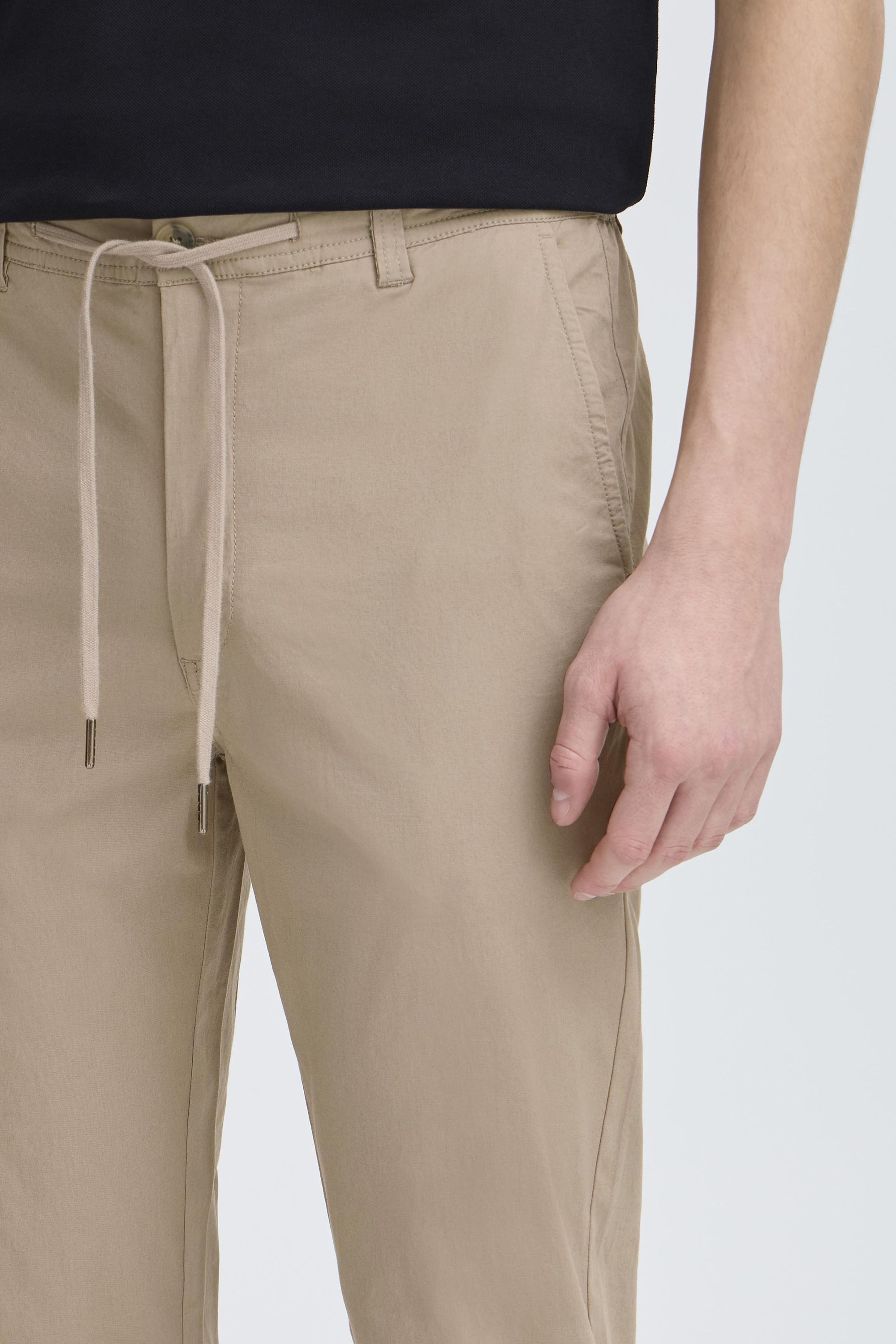 Kronstadt Chinohose KSSiero Stoffhose mit elastischem Bund und Kordeln - Tapered Fit