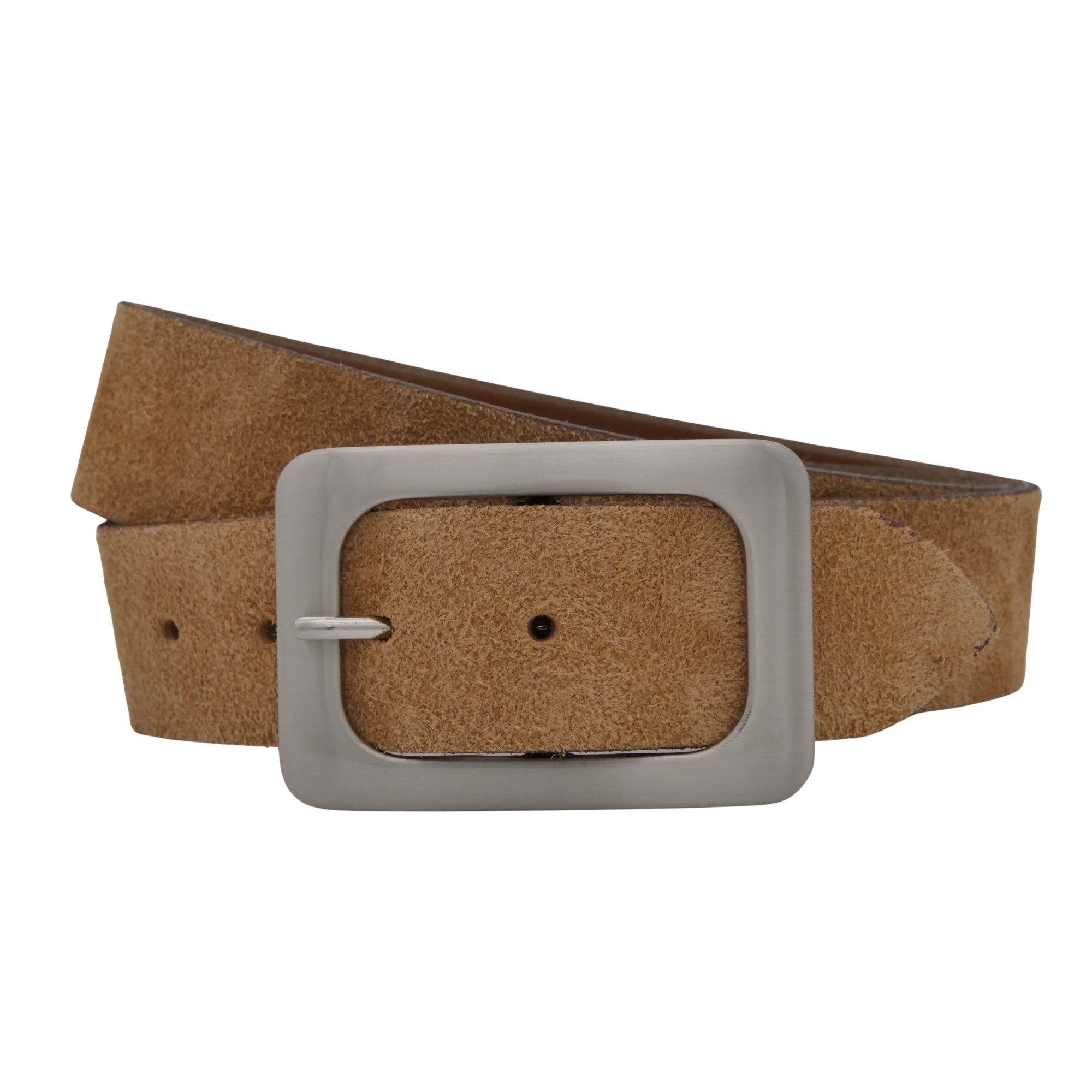 Ledergürtel AnnaMatoni Damen Ledergürtel in hochwertigem Velour Leder 4cm