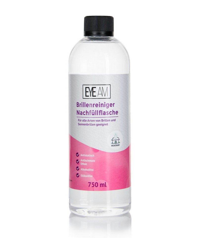 Thumbnail - EyeAm Brillenreiniger Nachfüllflasche (750ml), Reinigung für Brillen Glasreiniger