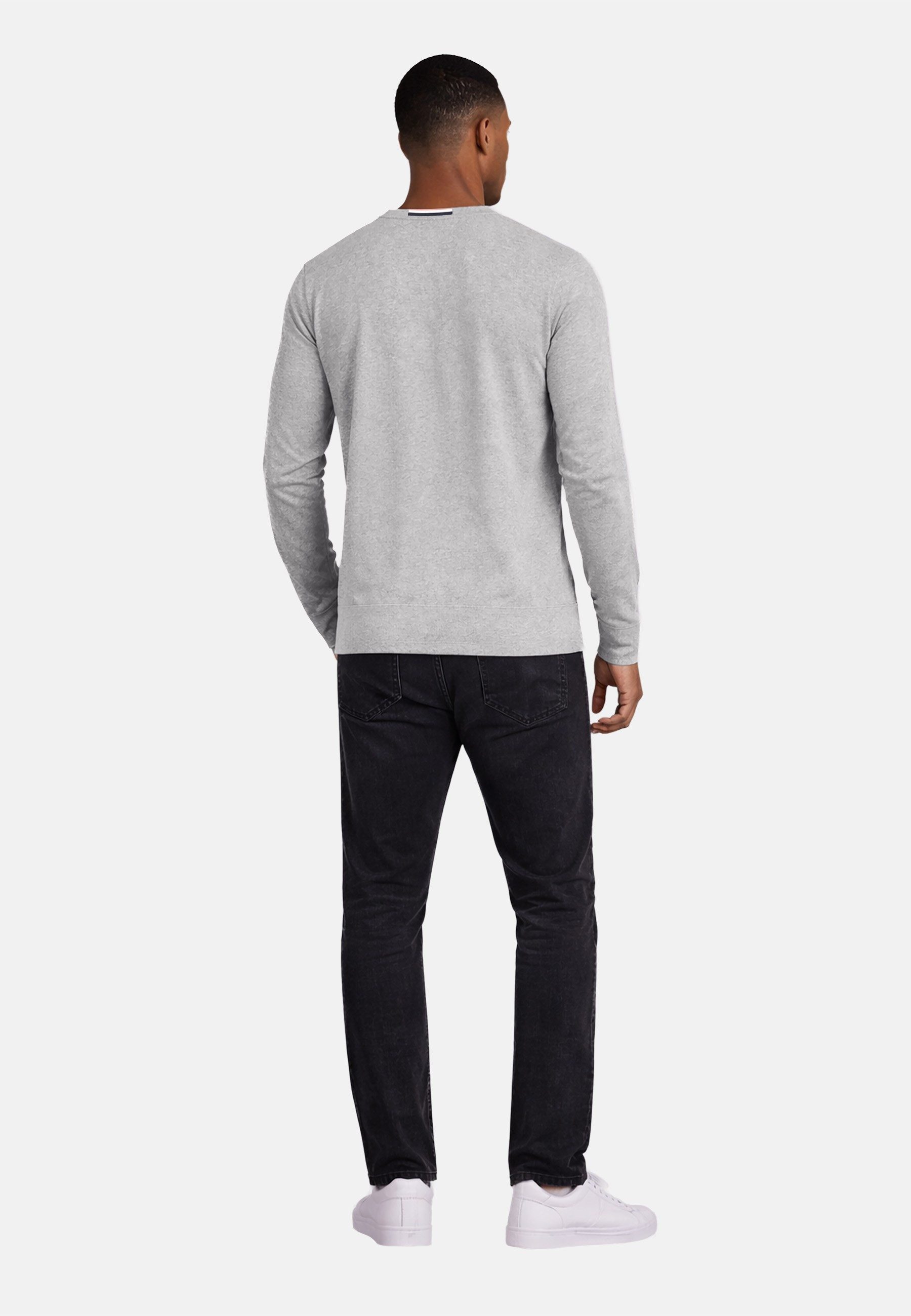 U.S. Polo Assn. Longsleeve USAaron – Herren Langarmshirt mit Logo-Stickerei Aus 100 % Baumwolle, mit Rundhalsausschnitt und klassischer Passform