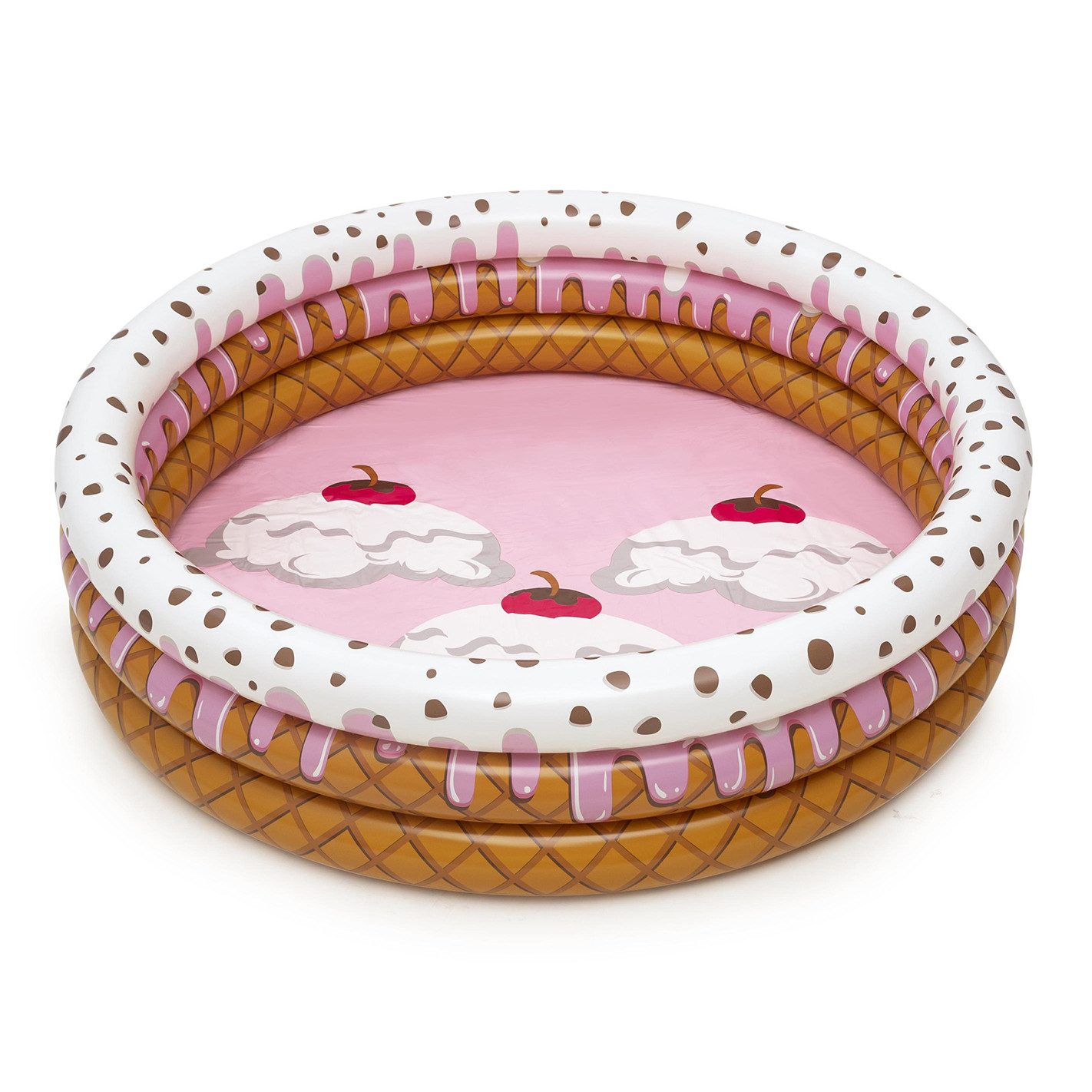 Bestway Planschbecken Sundae Funday, (Packung, 1-tlg., Ø 160 x 38 cm), Bedruckung als Waffeleis auf der Innen- und Außenseite