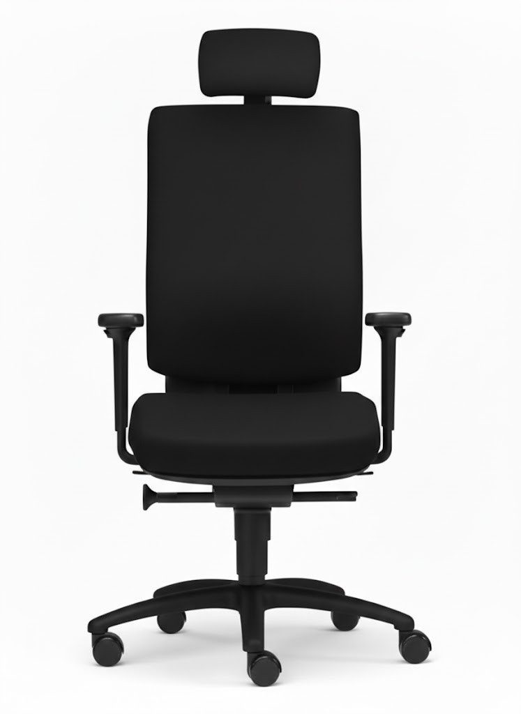 SITWELL STEIFENSAND AG Bürostuhl Bürostuhl Cube, ergonomischer Objekt-Bürostuhl mit Armlehnen, ergonomisch, Lordosenstütze, Synchron-Mechanik bis 120kg