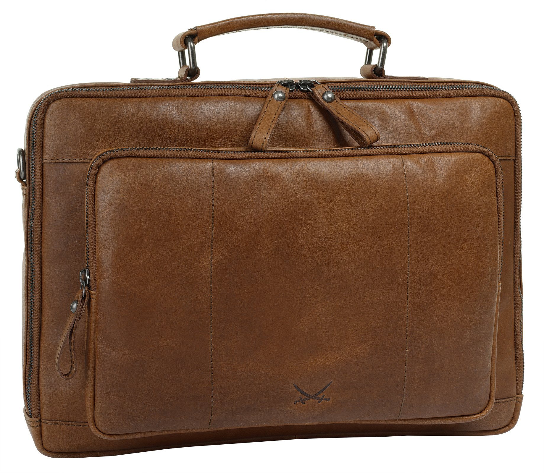 Sansibar Aktentasche, echt Leder