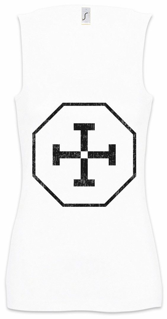 Tanktop Tetragrammaton Symbol Ärmelloses Damen T-Shirt Equilibrium Sign Logo