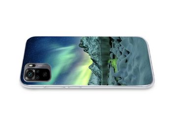 MuchoWow Handyhülle Meer - Eis - Nordlicht - Winter - Natur, Phone Case, Handyhülle Xiaomi Redmi Note 10, Silikon, Schutzhülle