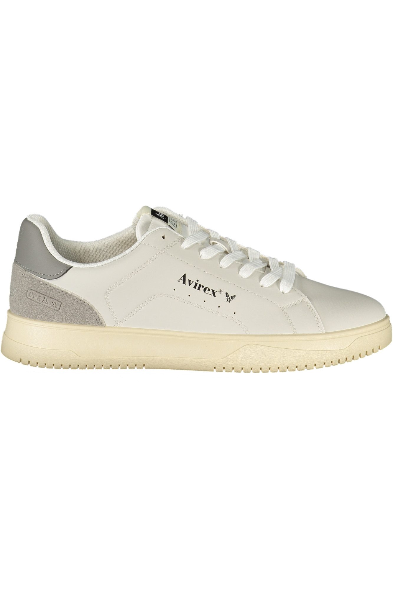 AVX AVIREX DEPT Sneaker Moderner Herren-Sportschuh: Weiß, Graue Details