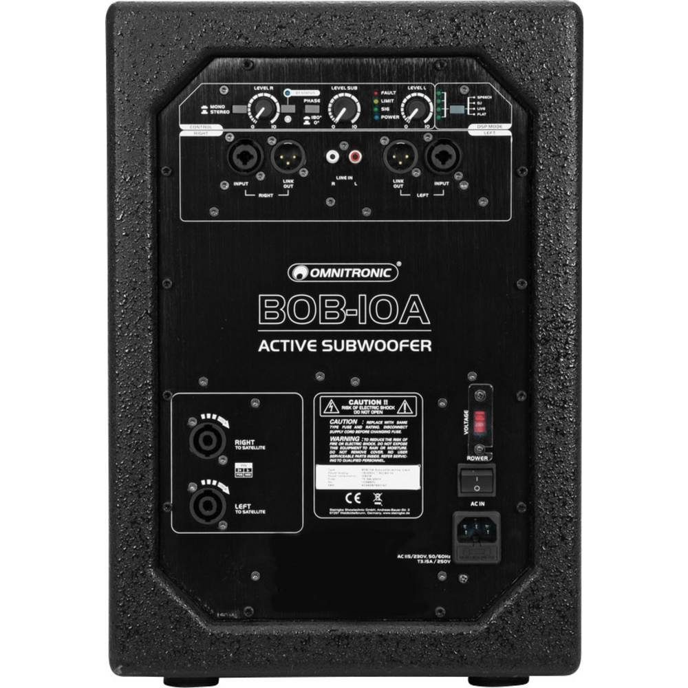 Omnitronic Subwoofer aktiv Subwoofer (Bluetooth)