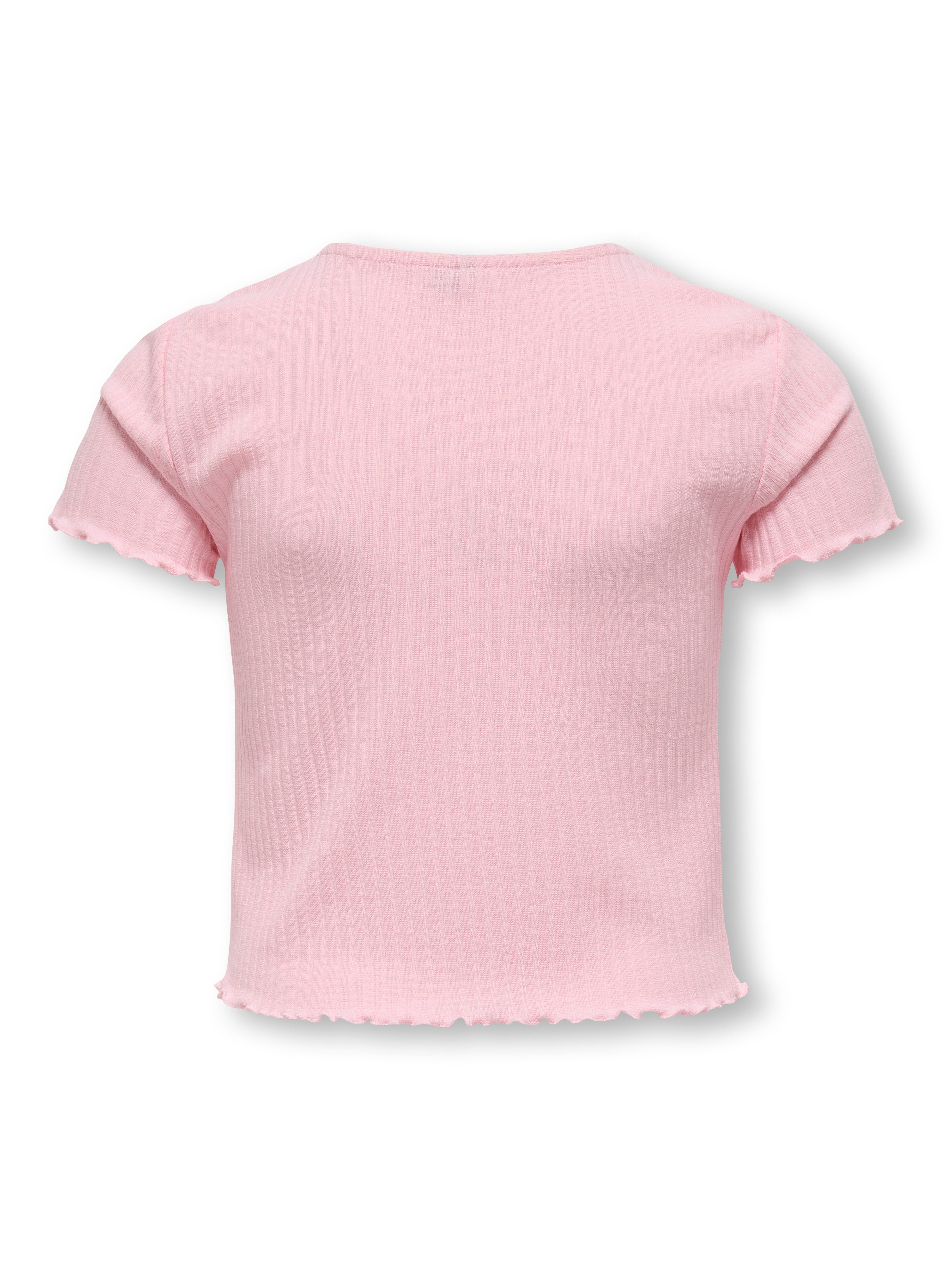 KIDS ONLY T-Shirt KOGNELLA S/S O-NECK TOP NOOS JRS mit süßer Wellenkante