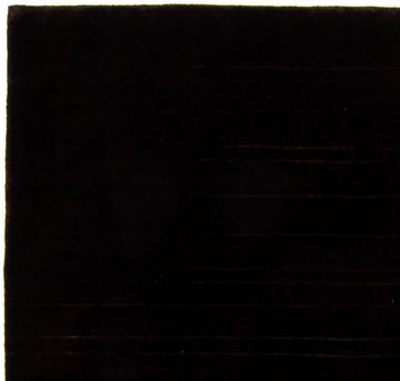 Wollteppich Gabbeh - Loribaft Softy - 223 x 163 cm - dunkelbraun, morgenland, rechteckig, Höhe: 12 mm, Wohnzimmer, Einzelstück