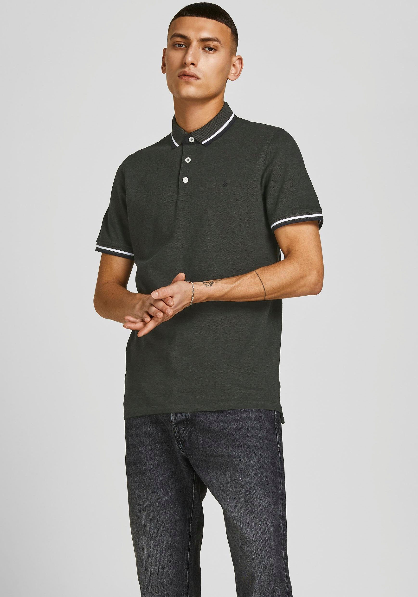 Jack & Jones Paulos Poloshirt moosgrün Polo