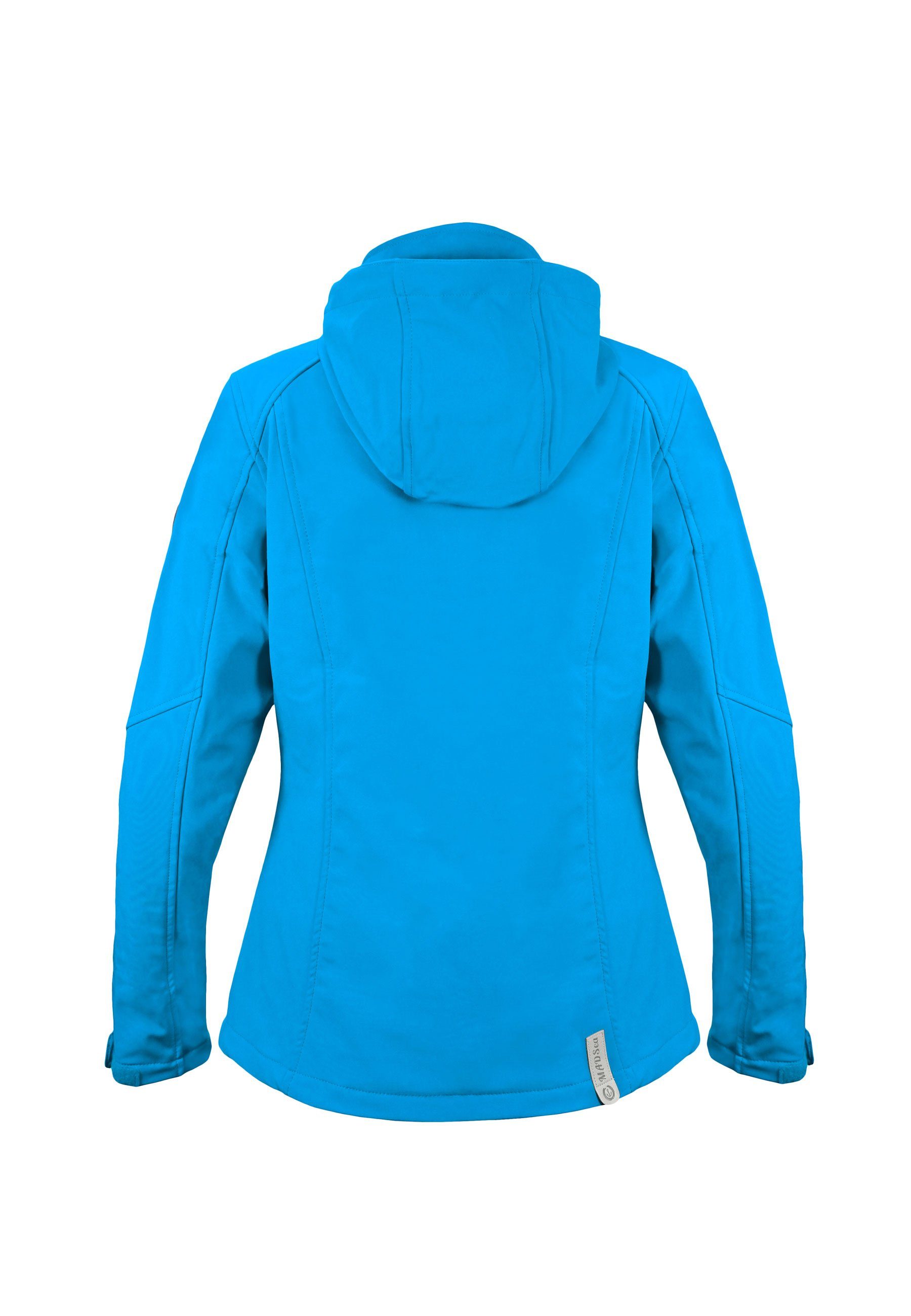 Softshelljacke blau Softshelljacke Innenfutter MADSea mit Fleece leichte