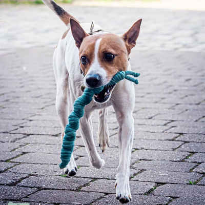 PETLOVEDE Tiertau Nacktschnecke "Finchen" - Hundespielzeug aus Baumwolle, (1-tlg) Nachhaltig aus recycelter Baumwolle hergestellt