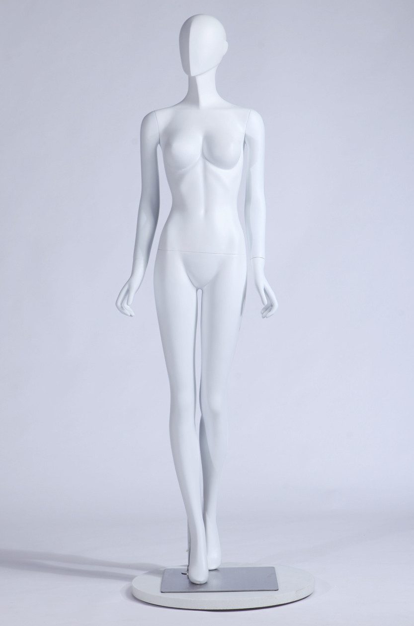 Eurotondisplay Schneiderpuppe Schaufensterpuppe Weiß Matt Weiblich spitzes Gesicht Neu, Nicht zutreffend