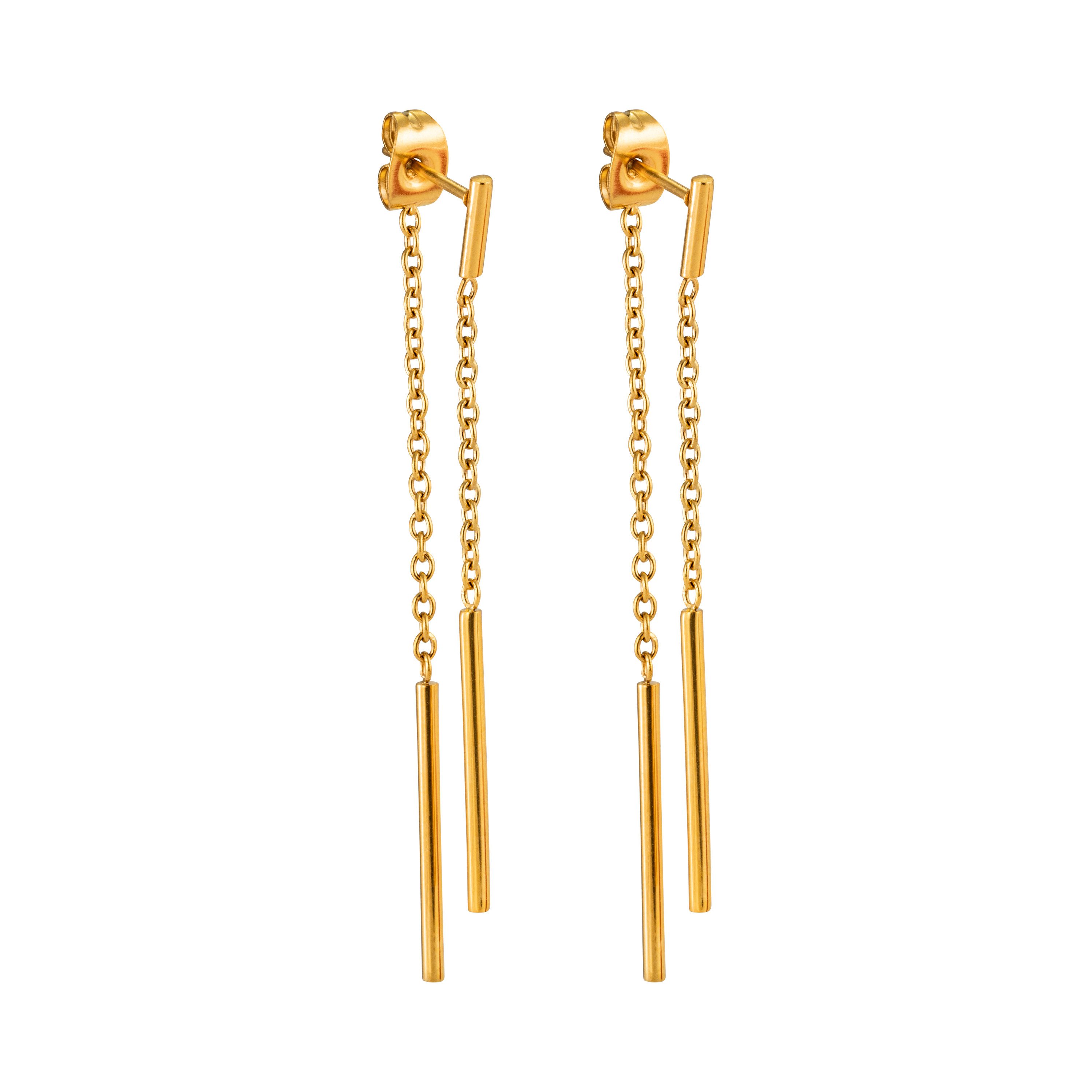 meditoys Paar Ohrstecker meditoys -Ohrstecker aus nickelfreiem Edelstahl, Goldfarben