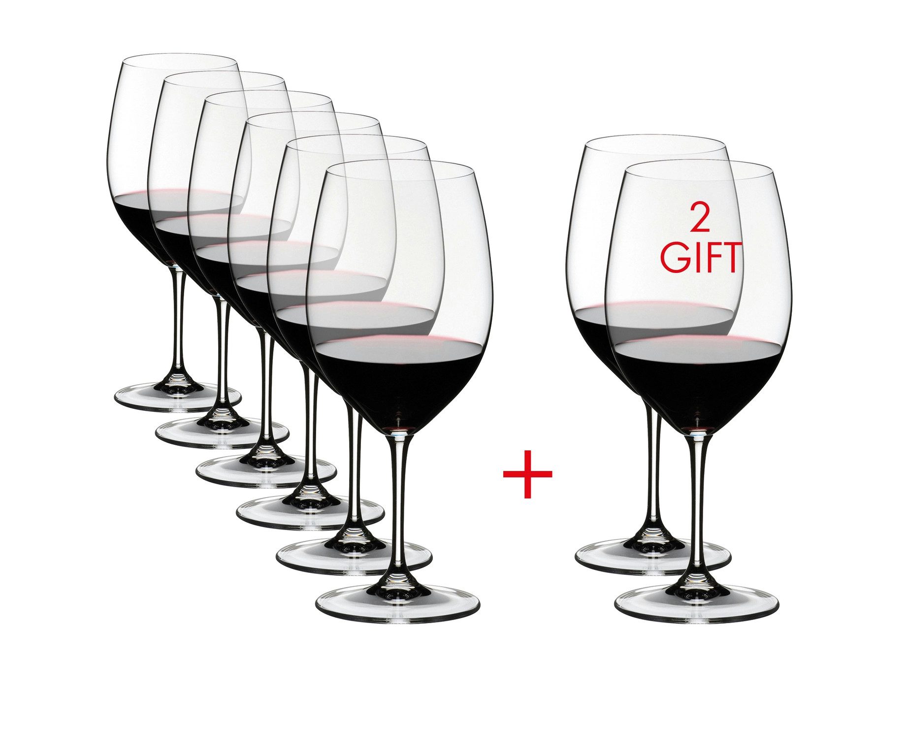 Rotweinglas Riedel Vinum Rotweinglas Cabernet 8er Set