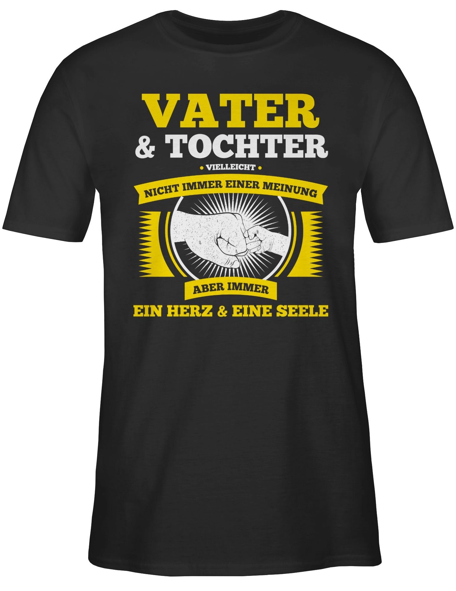 Vater Shirtracer 1 nicht Geschenk Vatertag Tochter Schwarz und einer für Papa Meinung T-Shirt immer