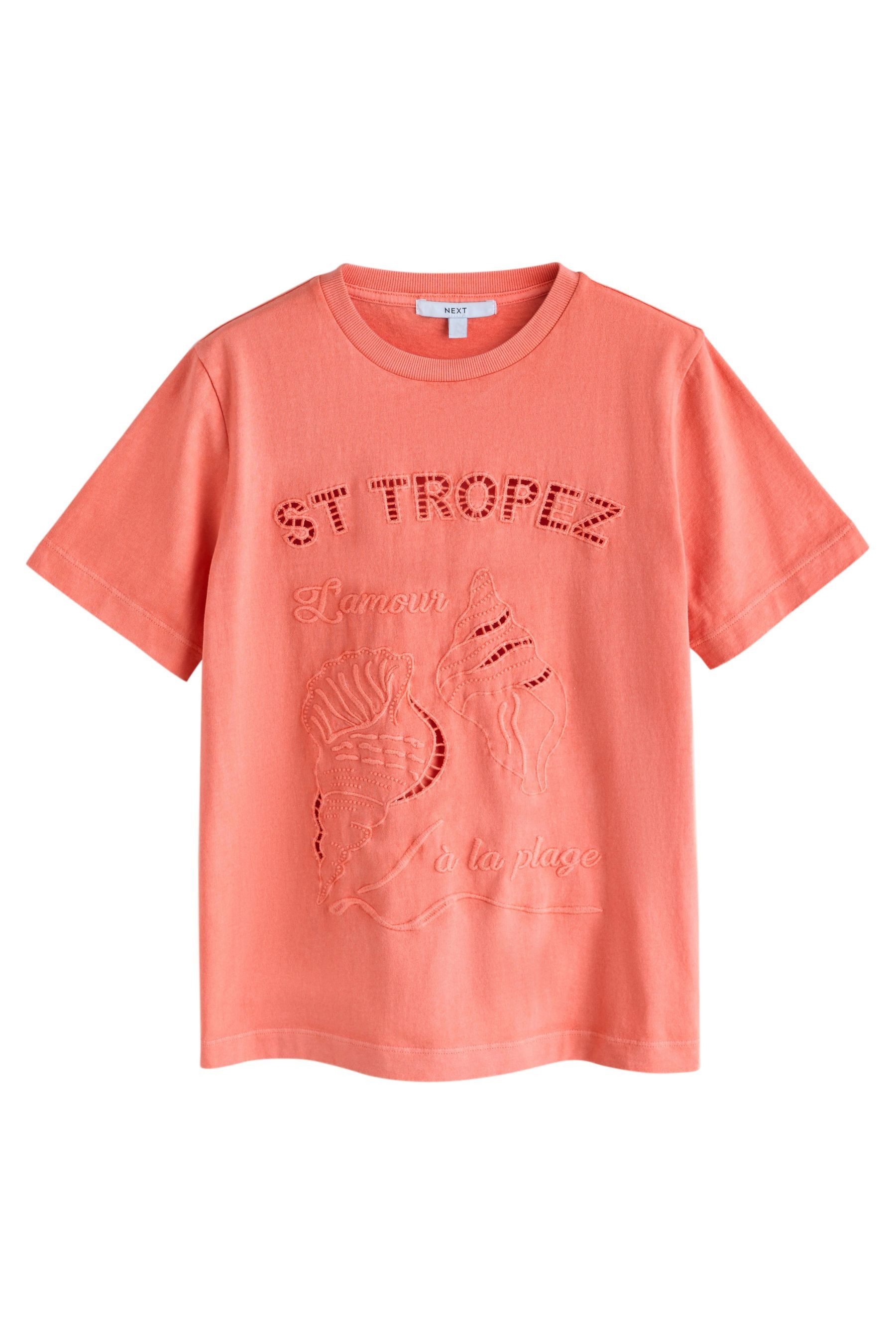 Next T-Shirt Schweres T-Shirt mit Provence-Grafik (1-tlg) günstig online kaufen