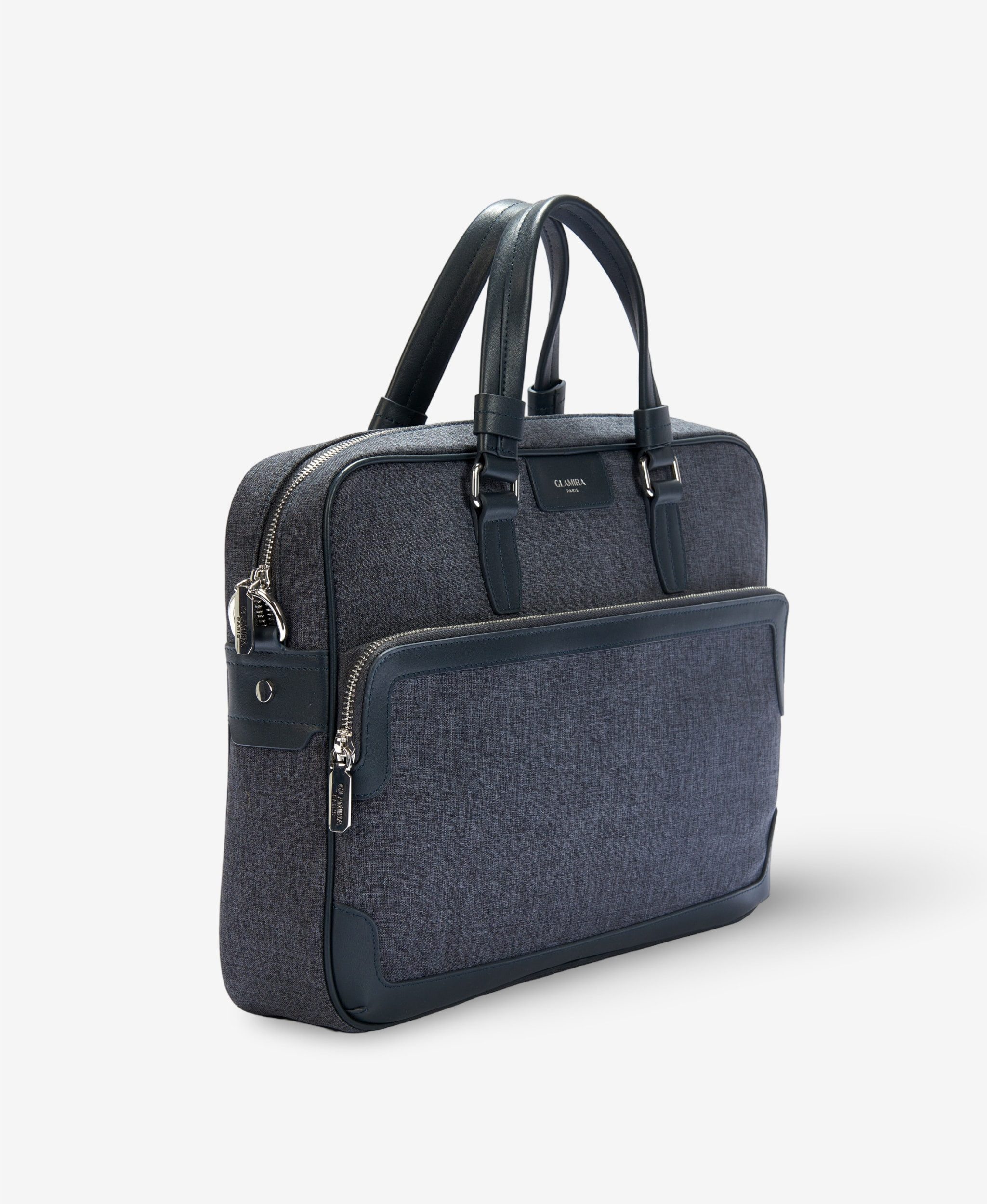 GLAMIRA Messenger Bag Urban Professional Marineblaue Herren-Leder-Kuriertasche (1-tlg), echt Leder, mit geräumigem Hauptfach