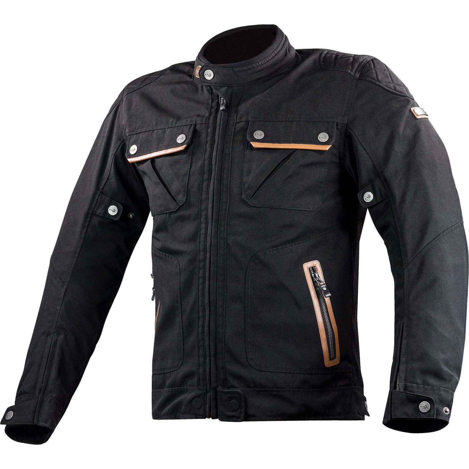 LS2 Motorradjacke LS2 Bullet Herrenjacke schwarz atmungsaktiv