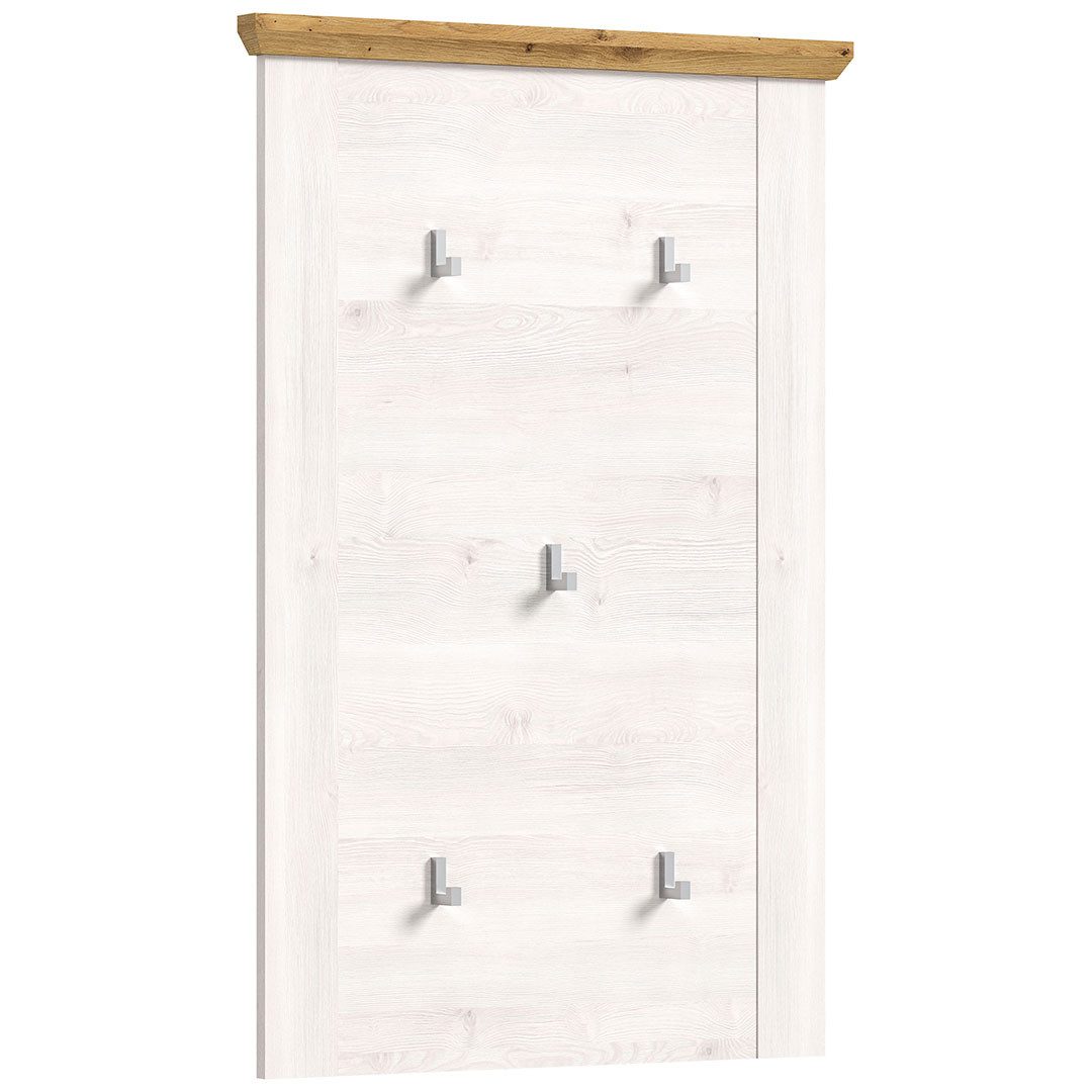 xonox.home Garderobenhalter Verona Wandgarderobe 5 Haken Lärche Dekor.