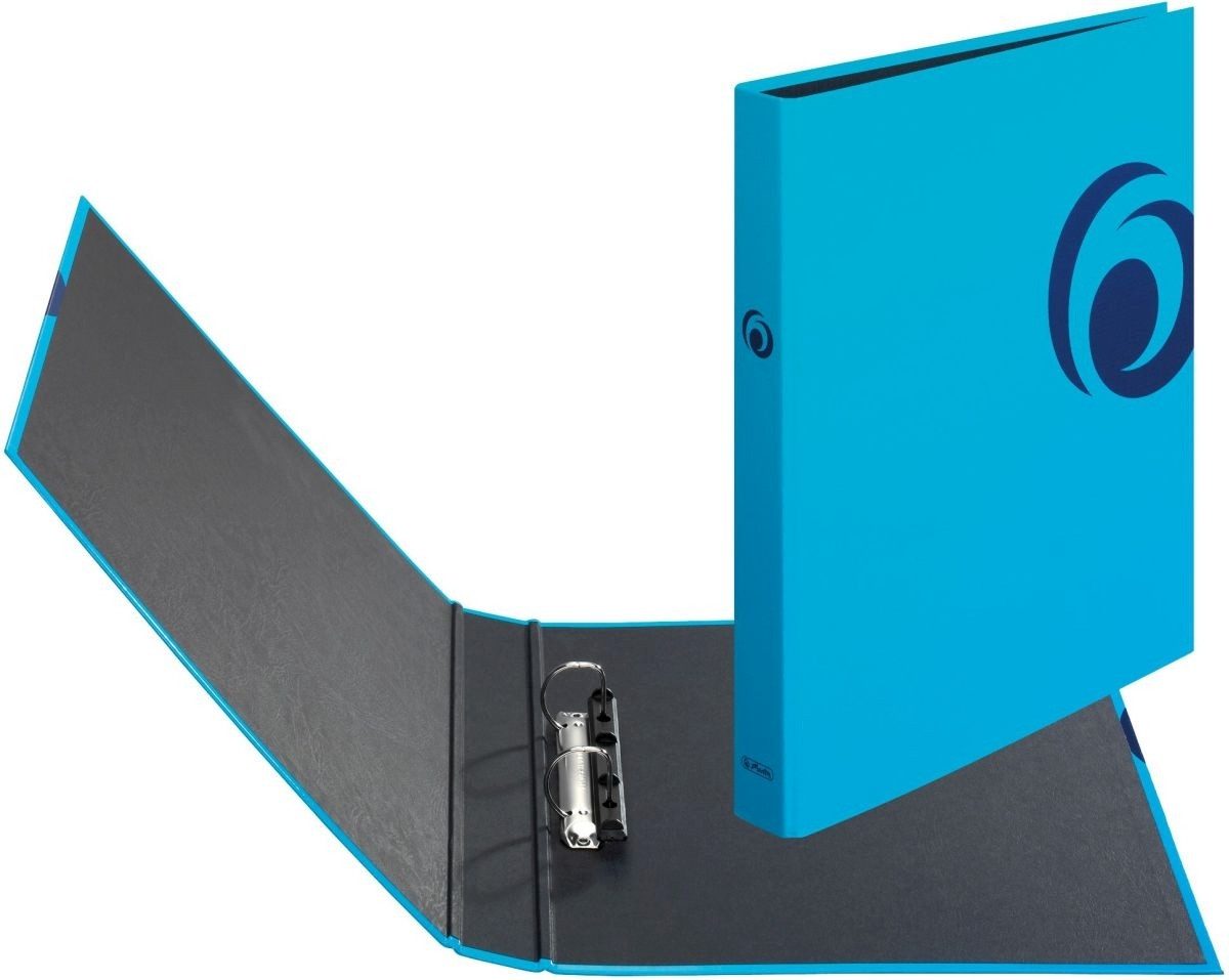 Herlitz Präsentationsordner Ringbuch Fresh Colour 2 Ringe A4 25mm türkis maX.file