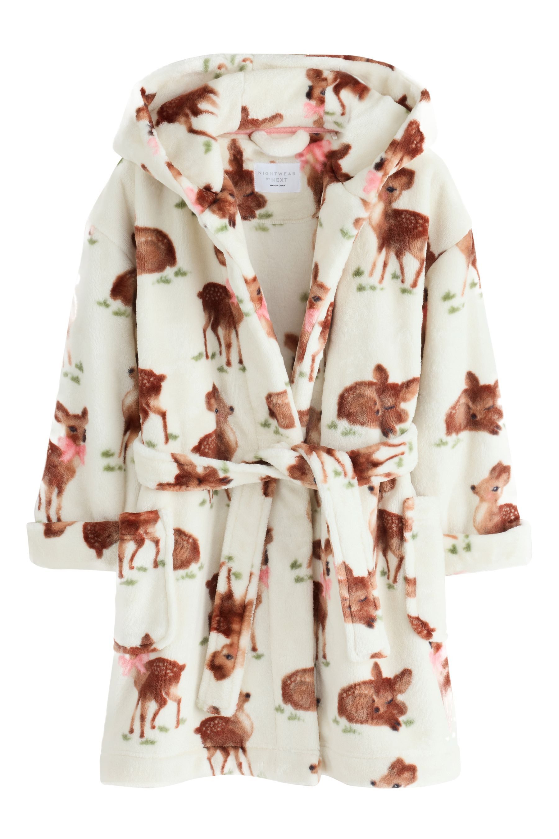 Next Kinderbademantel Bademantel aus Fleece, Polyester (recycelt), Polyester