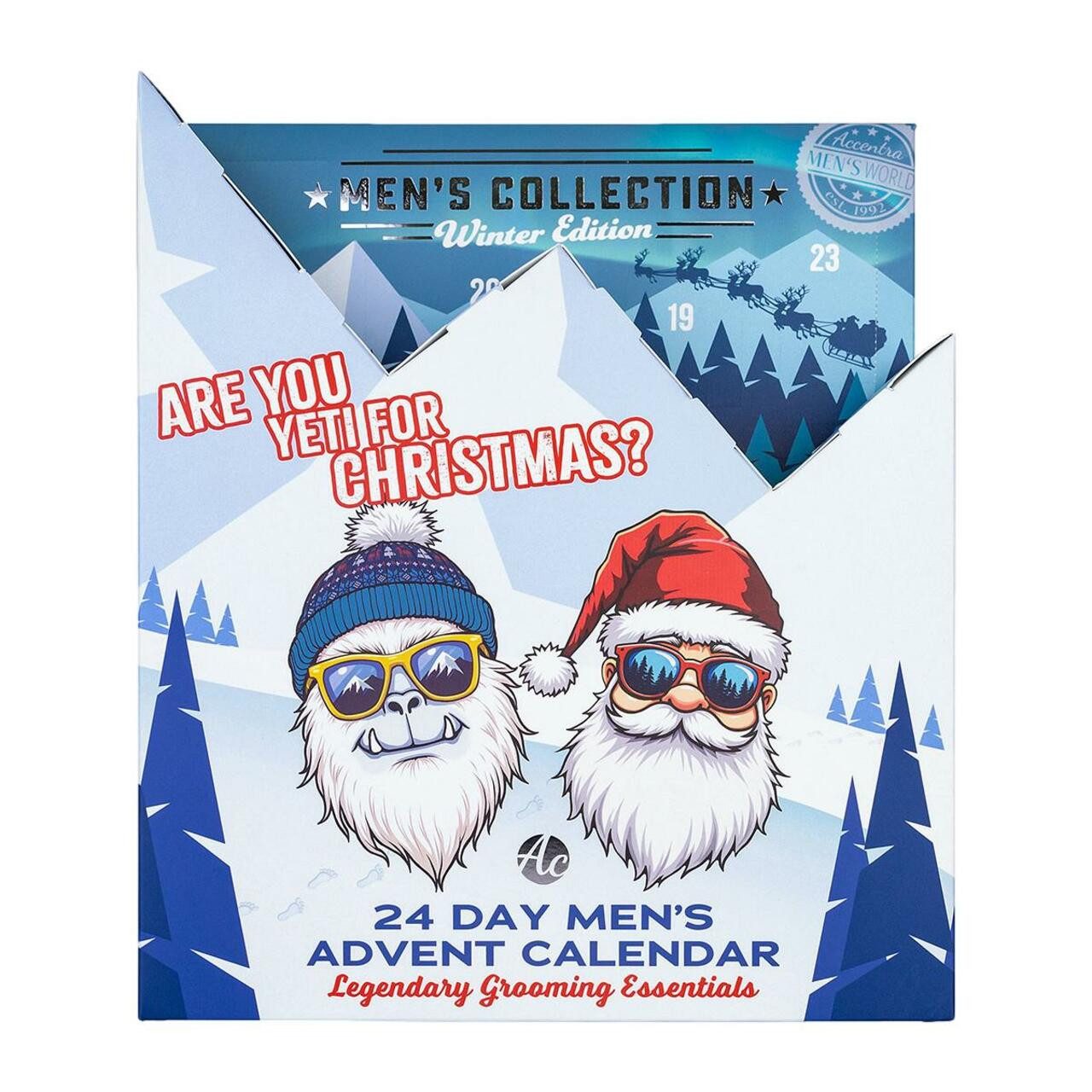 ACCENTRA Adventskalender Herren Adventskalender MEN'S COLLECTION WINTER EDITION Pflegeprodukte, 24 Überraschungen, Vorfreude auf Weihnachten