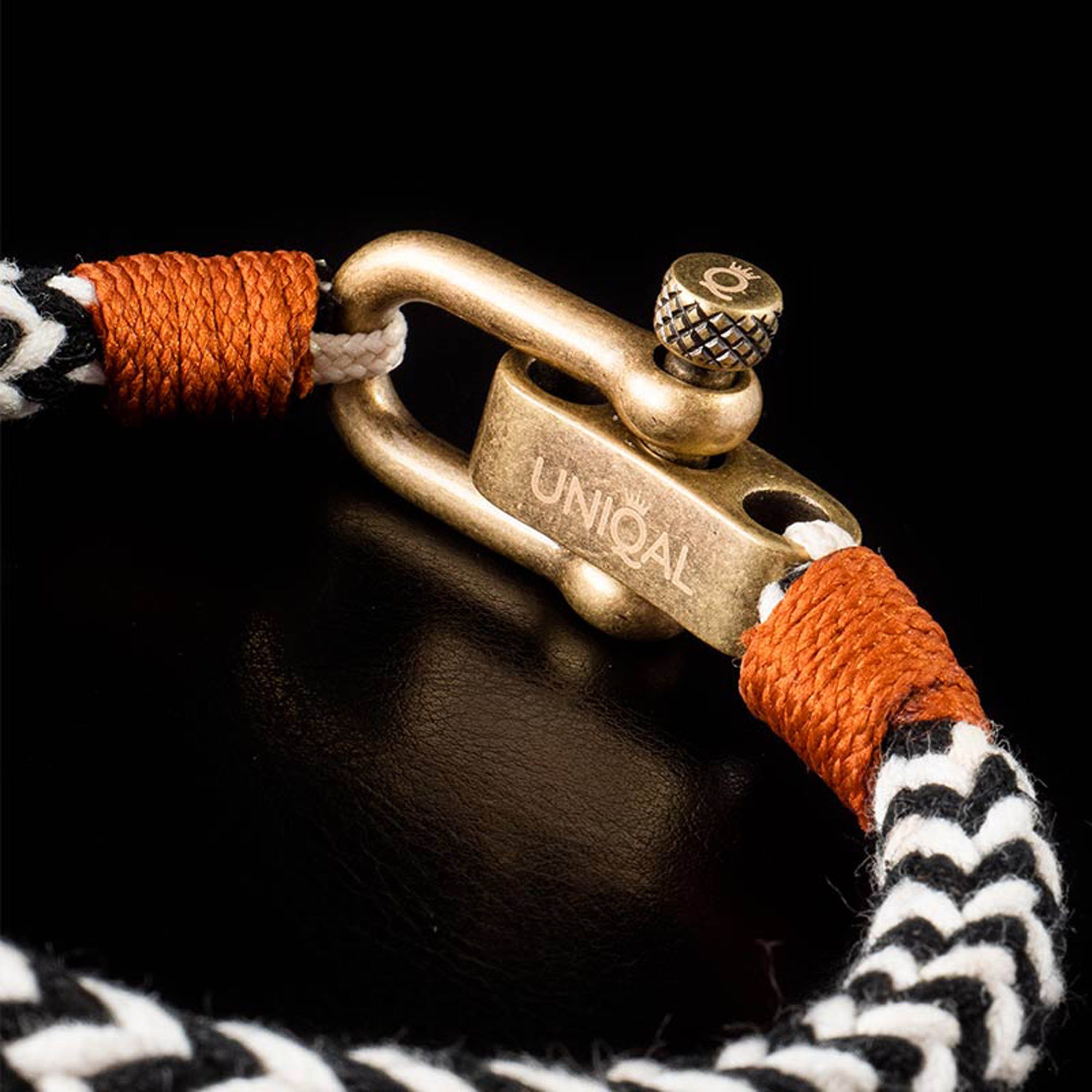 maritime, UNIQAL.de Armband Segeltau, (Edelstahl, Style, Schäckel Maressa aus Maritime "OCEAN" handgefertigt) Armband Casual Segeltau nautics,