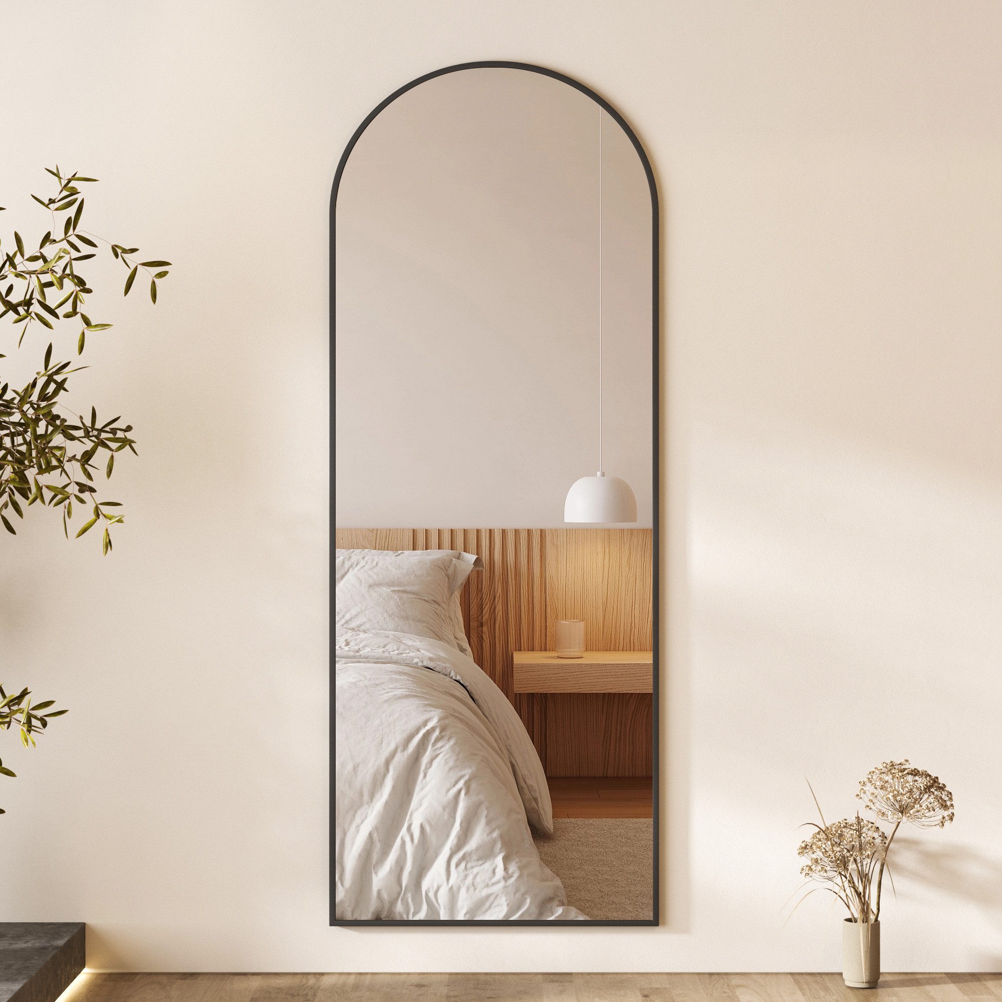 Hopibath Wandspiegel Flur modern Flurspiegel Oval (Ganzkörperspiegel Hängespiegel, 180x80, 160x50, 150x50, 140x40, 80x60, 70x50cm), für Wohnzimmer Schlafzimmer Bad Hotel