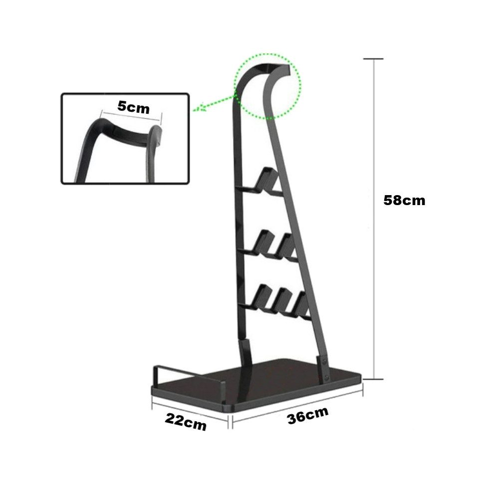 Trade-Shop Halterung Ständer passend für Dreame R10, R20, T10, T20, T30, V9, V10, V11, Z10, (inkl. Werkzeugmaterial / aus hochwertigem Metall / Höhe: ca. 58cm)