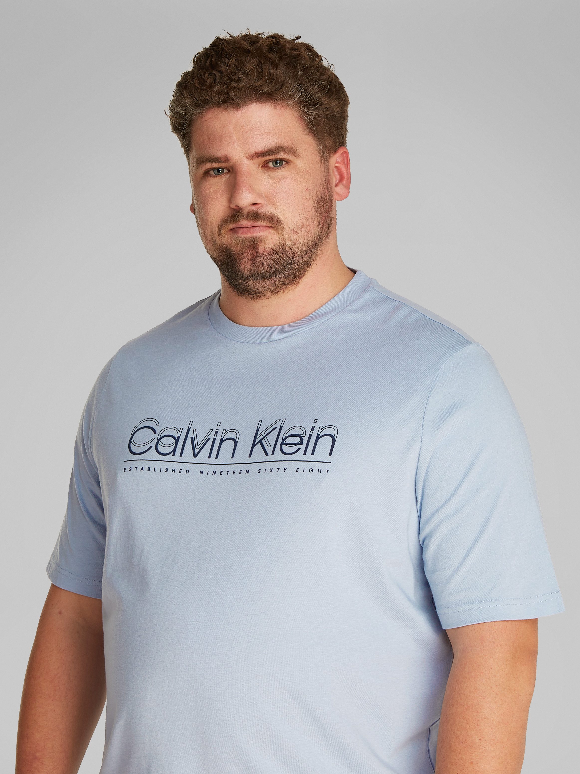 Calvin Klein Big&Tall T-Shirt BT_CP-DOUBLE LOGO T-SHIRT in großen Größen günstig online kaufen