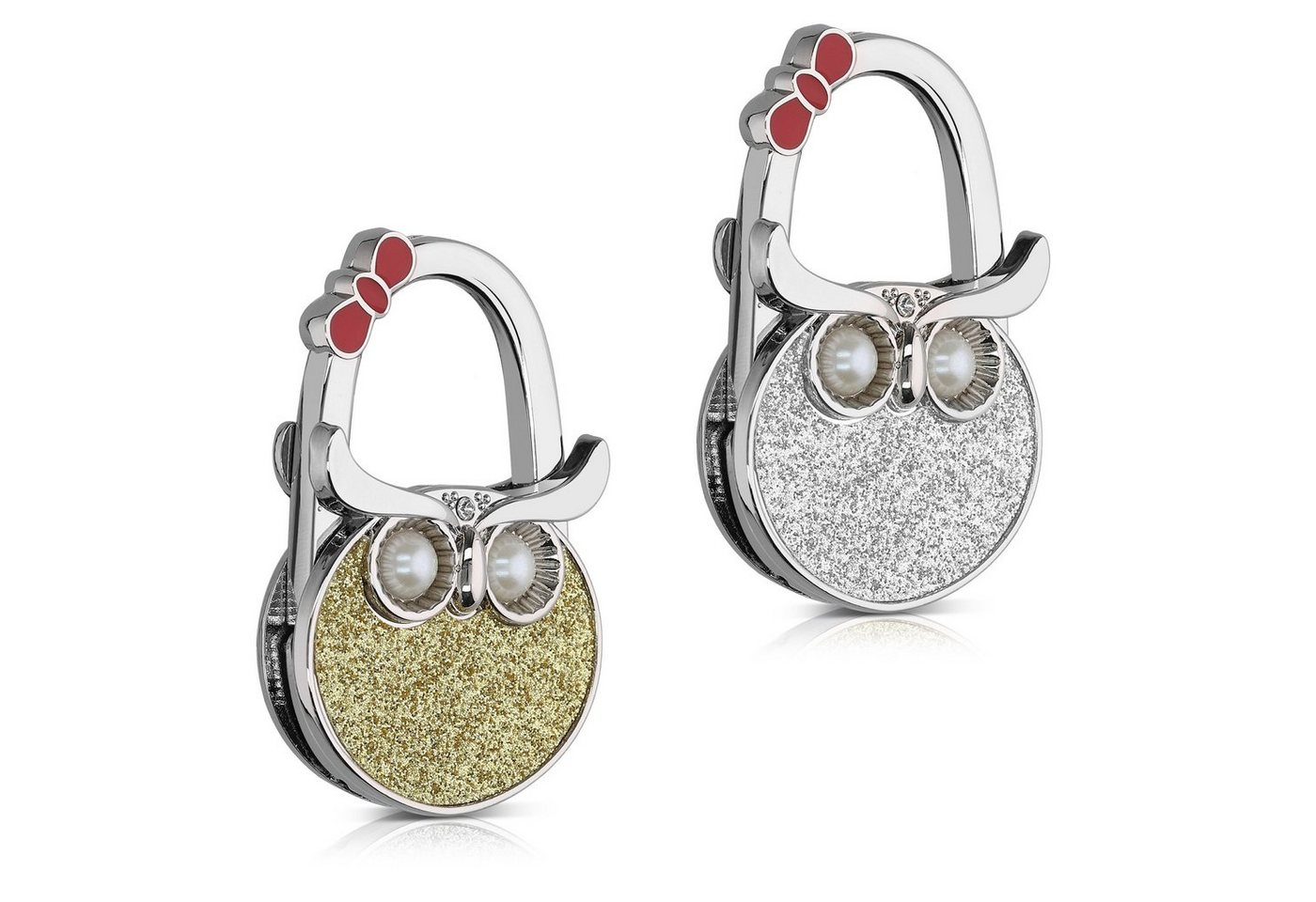 kwmobile Taschen-Halterung 2x Tisch Handtaschenhalter Haken, (2-tlg., Faltbare Antirutsch Taschenhaken Halterung Handtaschen)