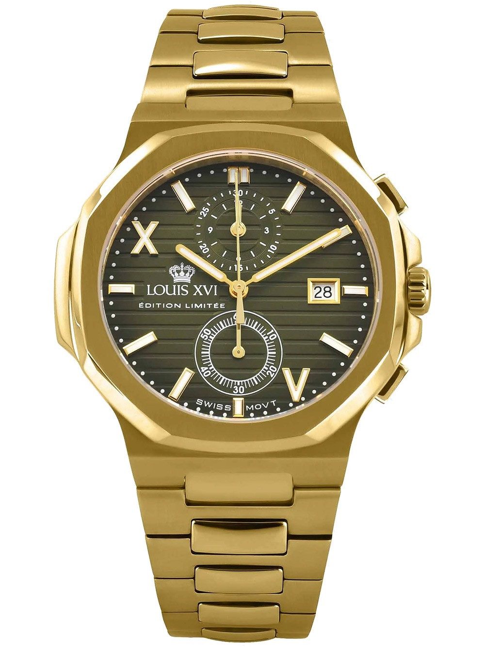 LOUIS XVI Quarzuhr Louis XVI LXVI1651 Herrenuhr Renaissance Chrono 40mm 5ATM Louis XVI LXVI1651 Herrenuhr Renaissance Chrono 40mm 5ATM