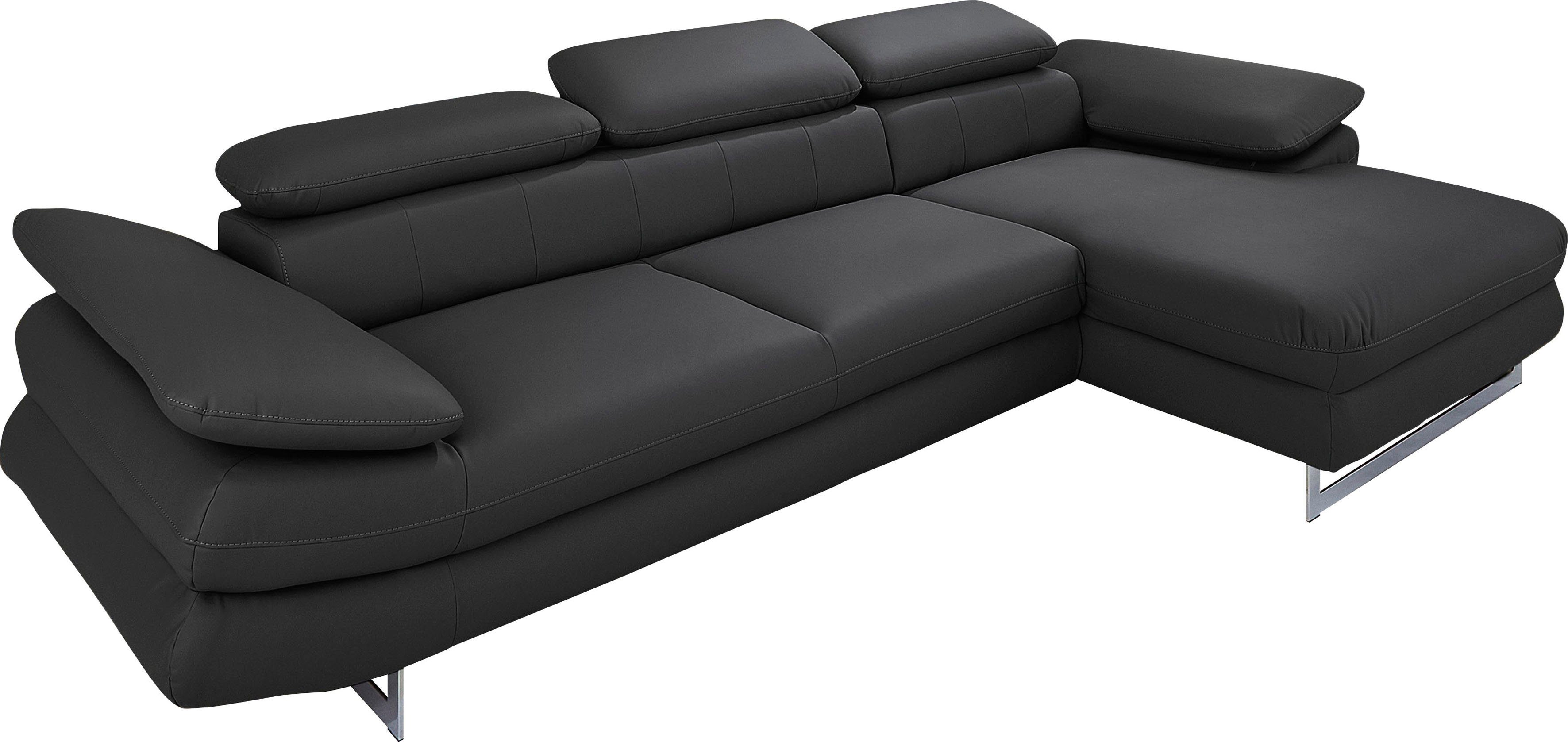 INOSIGN Ecksofa "Solution L-Form", mit Arm- & Kopfteilverstellung, wahlweis günstig online kaufen