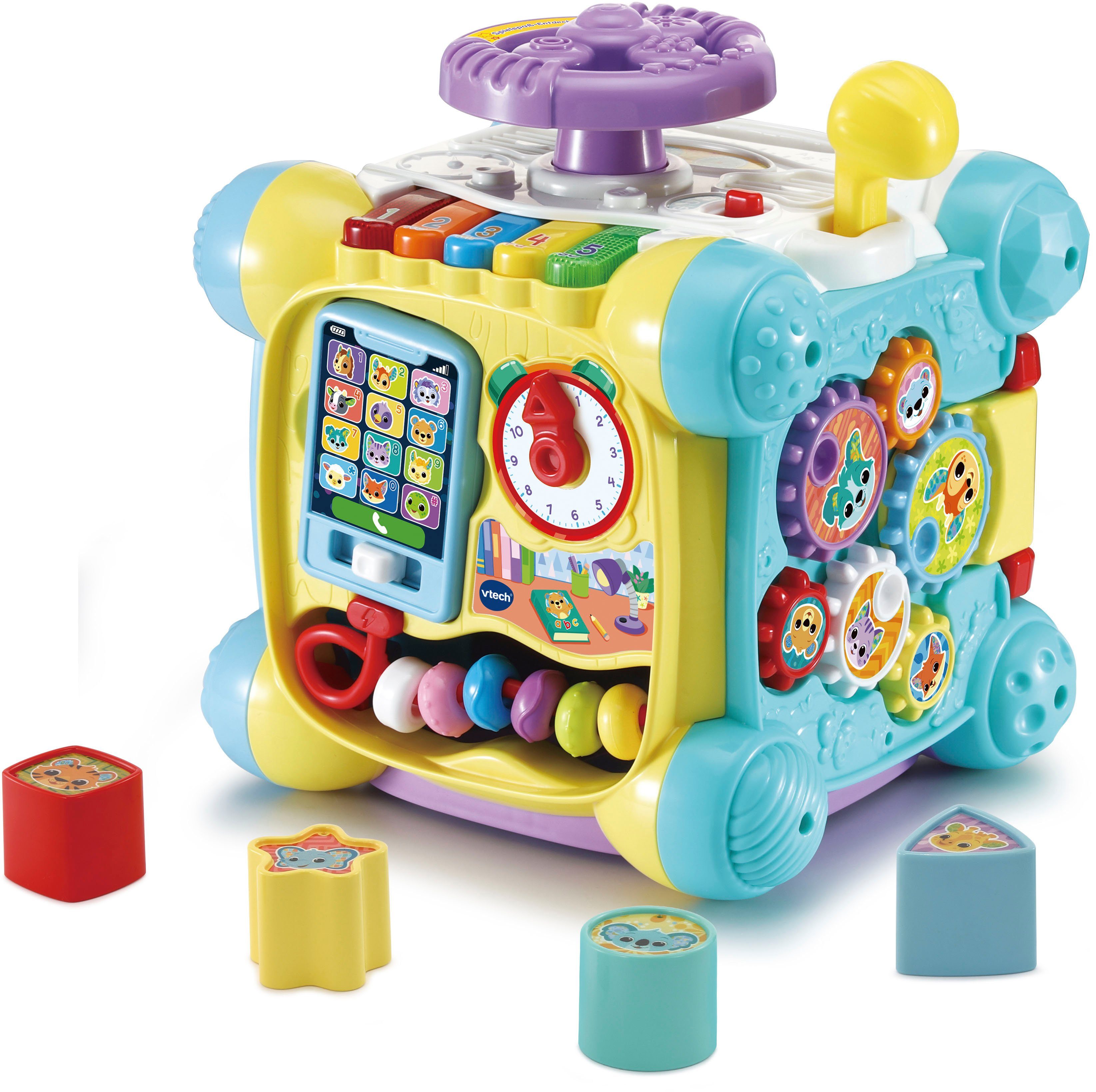 Vtech® Lernspielzeug Vtech Baby, Lernspielzeug Spielspaß-Entdeckerwürfel, mit Sound
