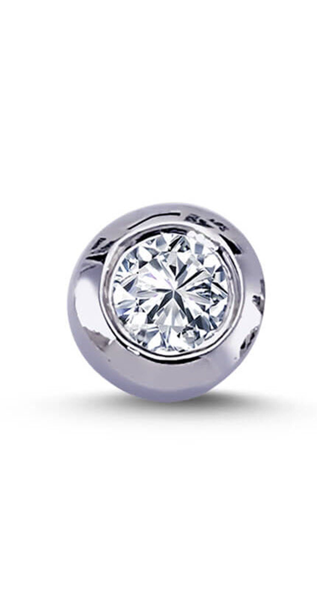 EinStein Diamant Single-Ohrstecker 0,16 Carat Diamant Diamant Herren Herren Herren Weißgold, Ohrstecker Ohrstecker, Solitär Diamant Ohrringe