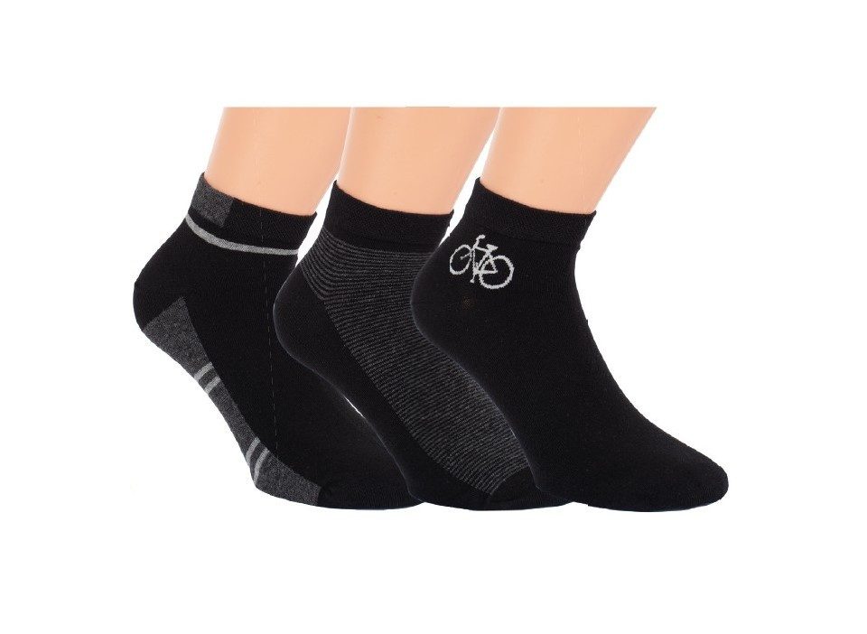 Socken 3 Paar RS. Harmony 35250 Kurzstrumpf schwarz 39-42, 43-46