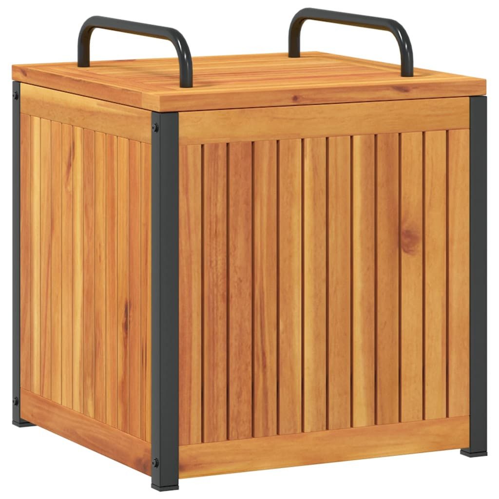 vidaXL Gartenbox Gartenbox 45x45x45/53 cm Massivholz Akazie und Stahl