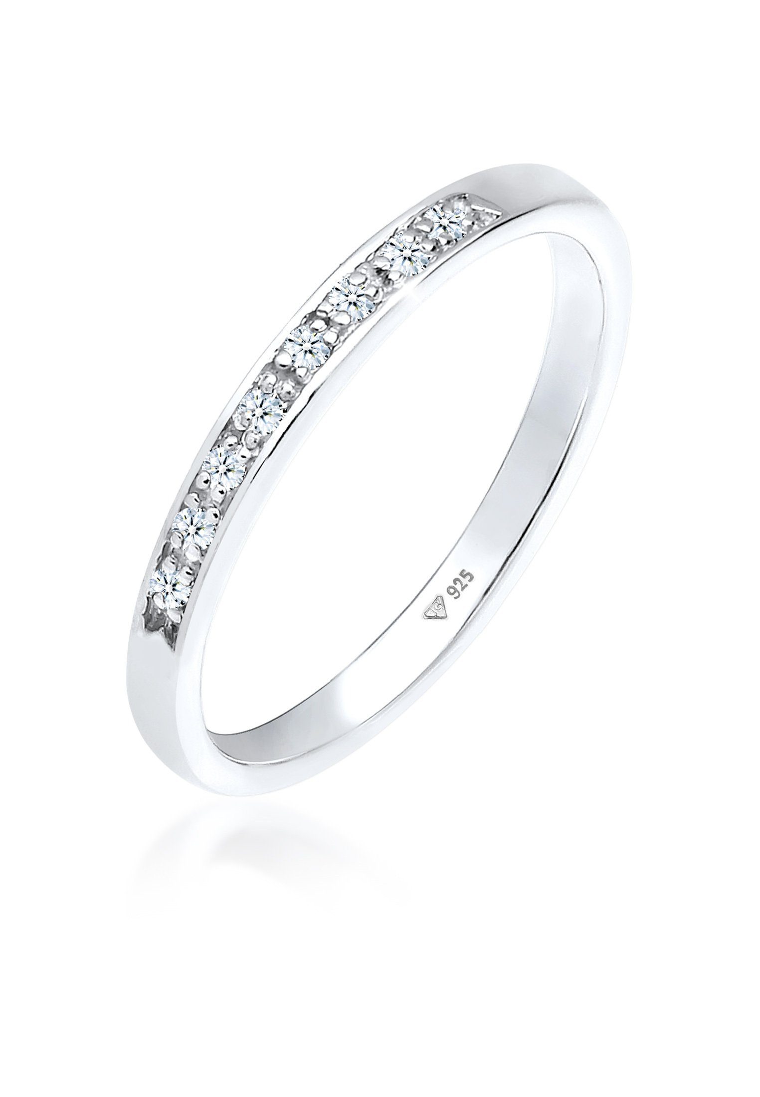 Elli DIAMONDS Verlobungsring Diamant (0.04 ct) Verlobung Beisteckring Silbe günstig online kaufen