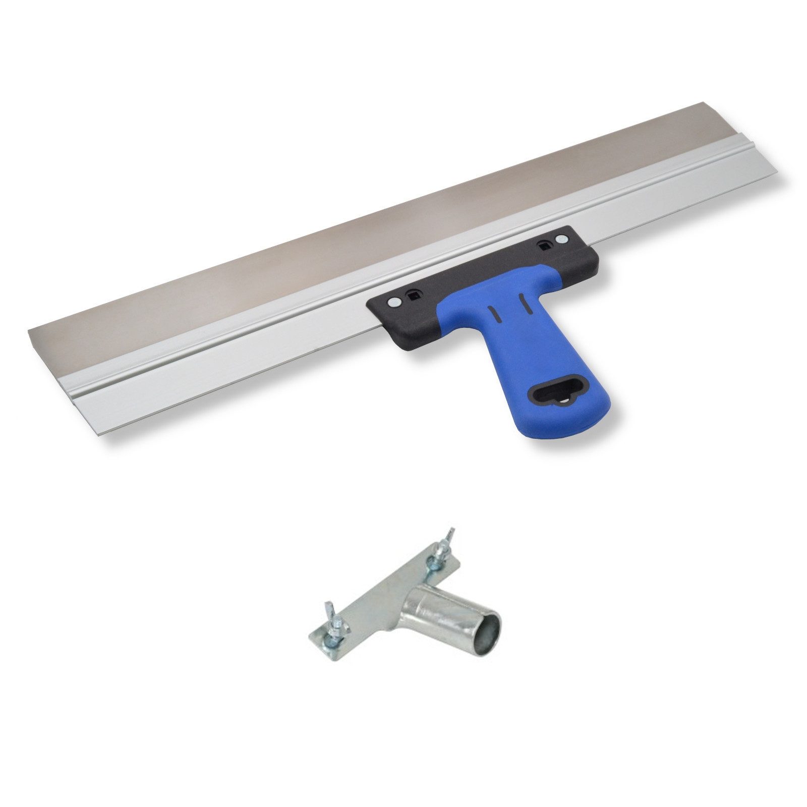 DEWEPRO Flächenspachtel DEWEPRO Flächenspachtel Rakel, 2K-Softgriff 500x50mm inkl. Stielhalte