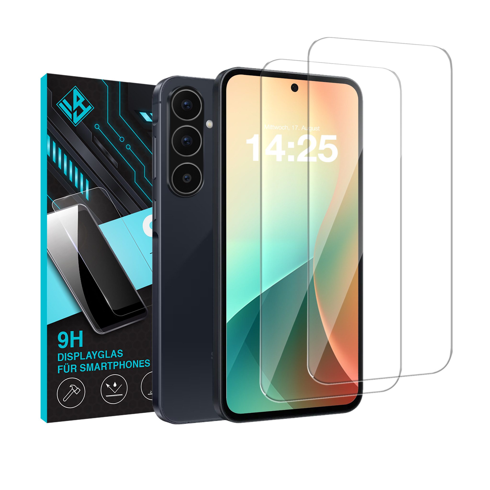Displayschutzglas 2X 9H Displayglas für Samsung Galaxy A56 5G