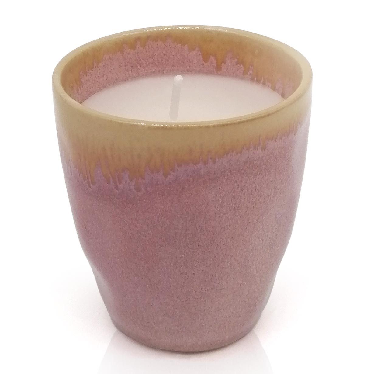 MEA LIVING Formkerze MEA living STONEWARE Kerze im Espresso-Becher, mit geruchsneutralem Wachs gefüllt