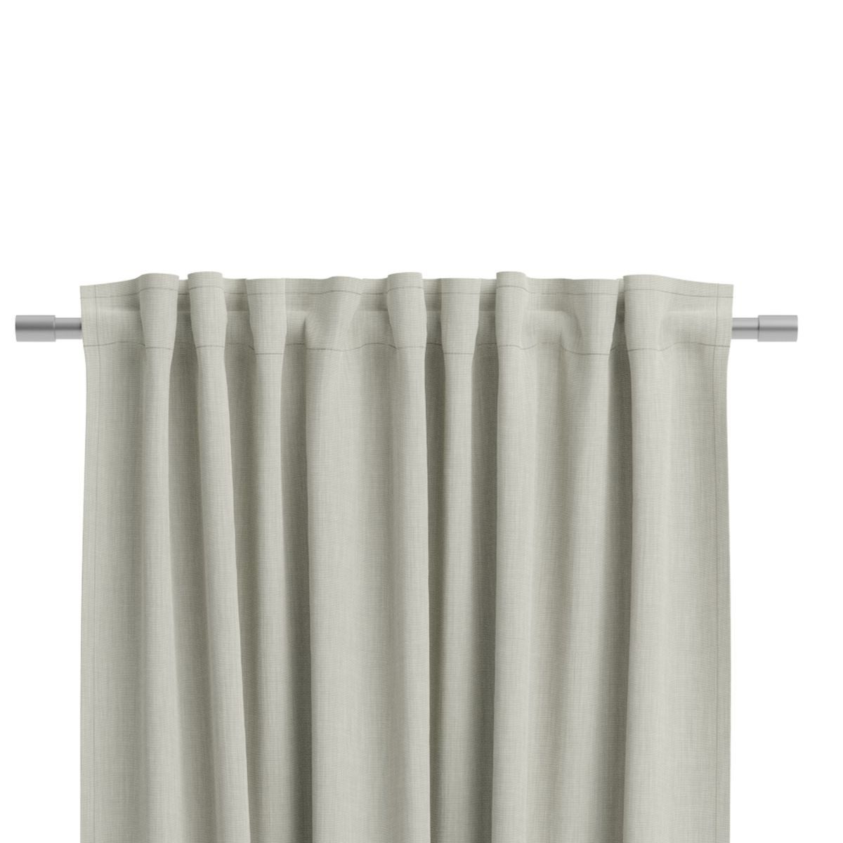 Neutex for you! Vorhang Gardine Verde Eco nachhaltig mit Schlaufen uni Grau 137x245cm (BxH), Smokband, halbtransparent, Kunstfaser, made in Germany